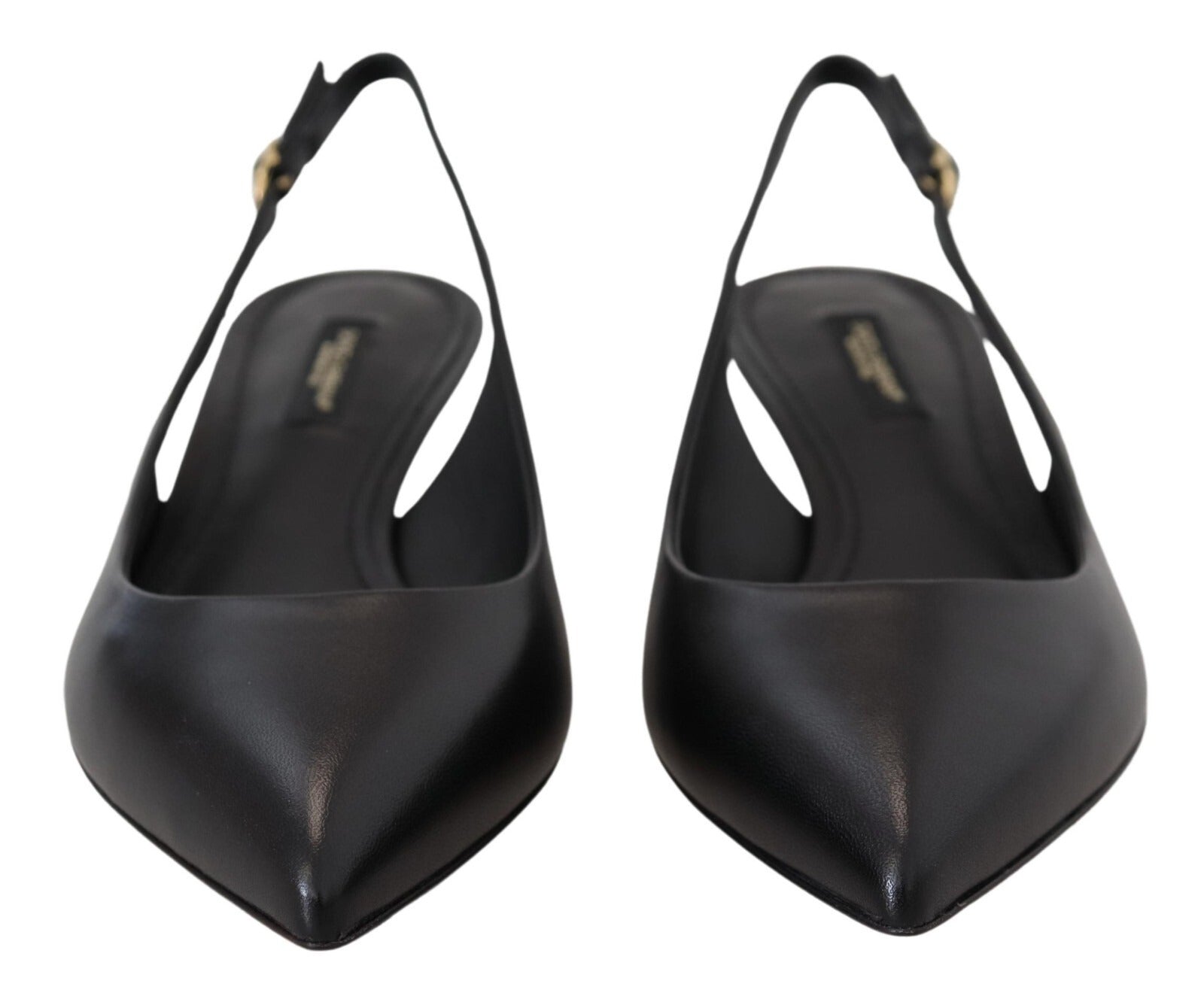Dolce & Gabbana Leather Slingback Heel — Black, view 4