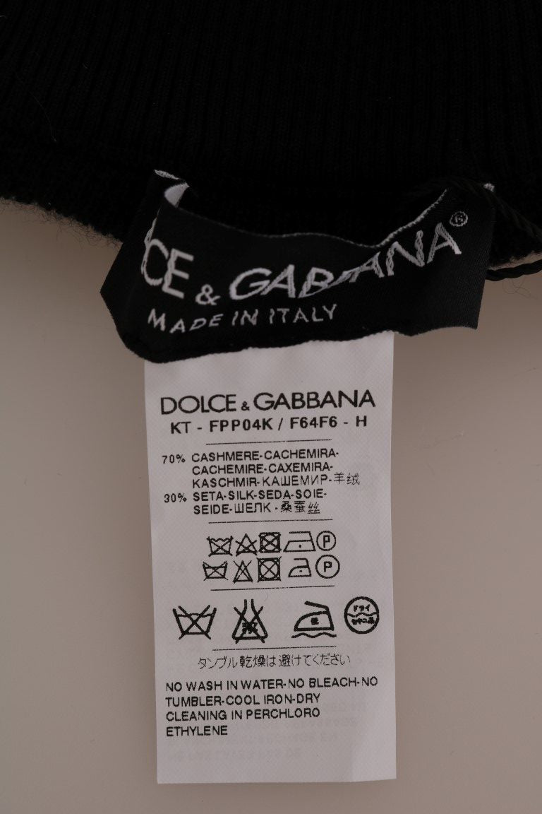 Dolce & Gabbana Cashmere Silk Stretch Leggings — Black, view 5