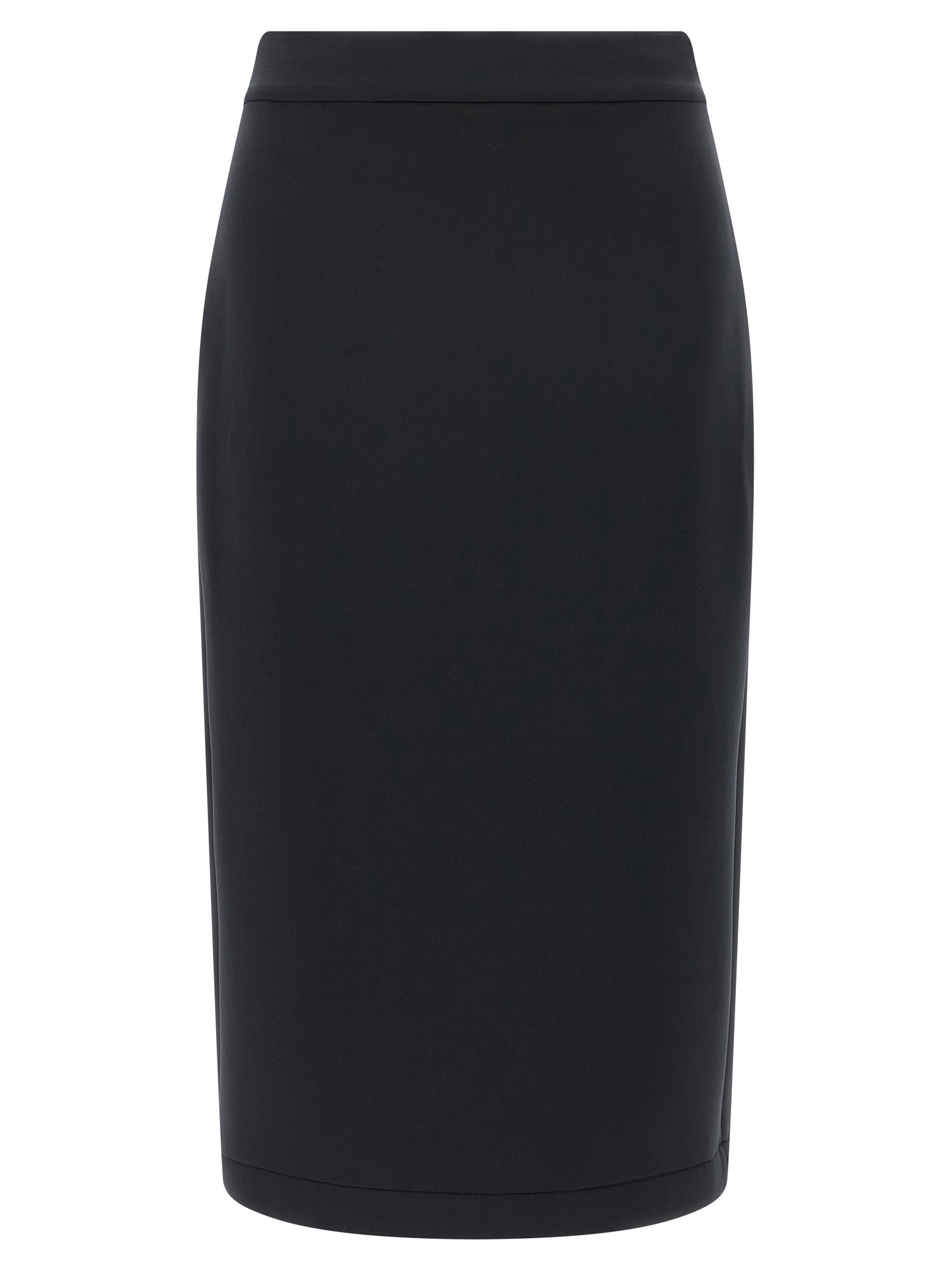Moncler Genius Scuba-Effect Midi Skirt — Black by Moncler Genius