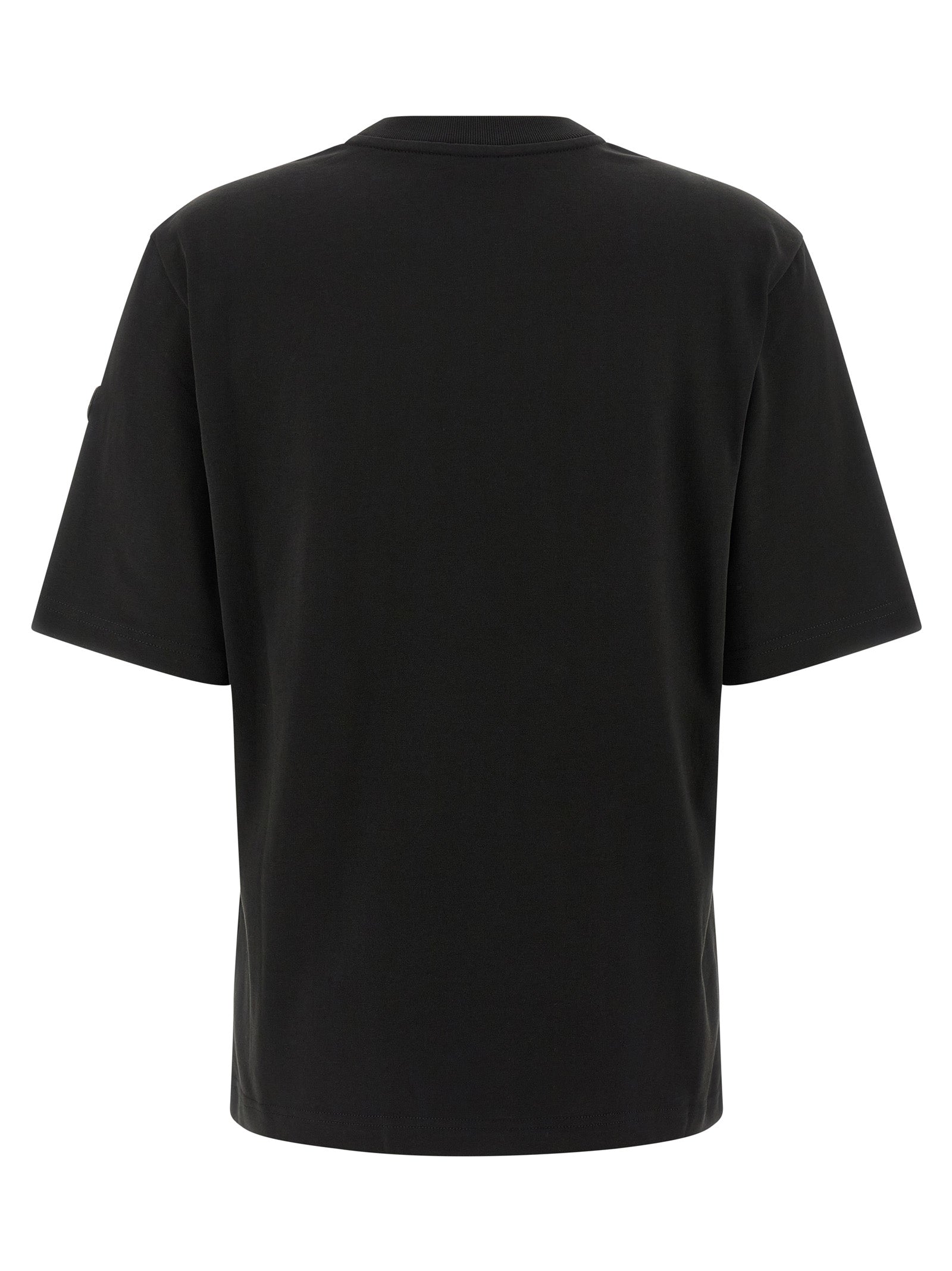 Moncler Genius Cotton Crewneck T-Shirt — Black, view 2