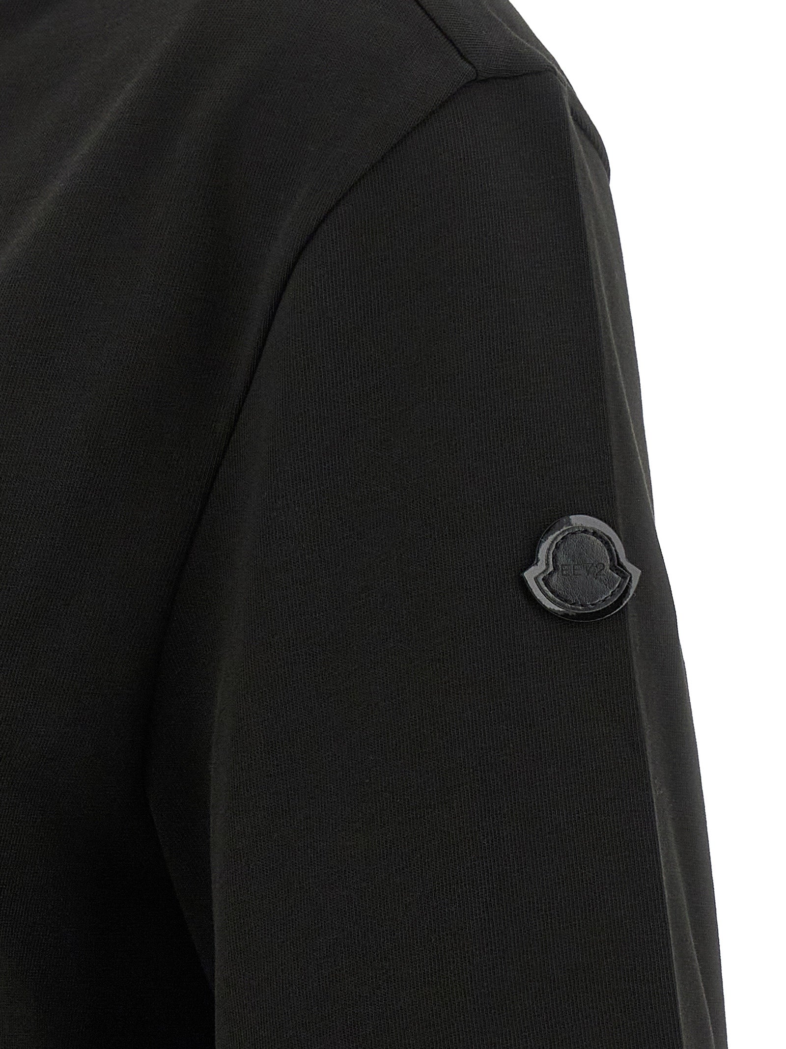 Moncler Genius Cotton Crewneck T-Shirt — Black, view 4