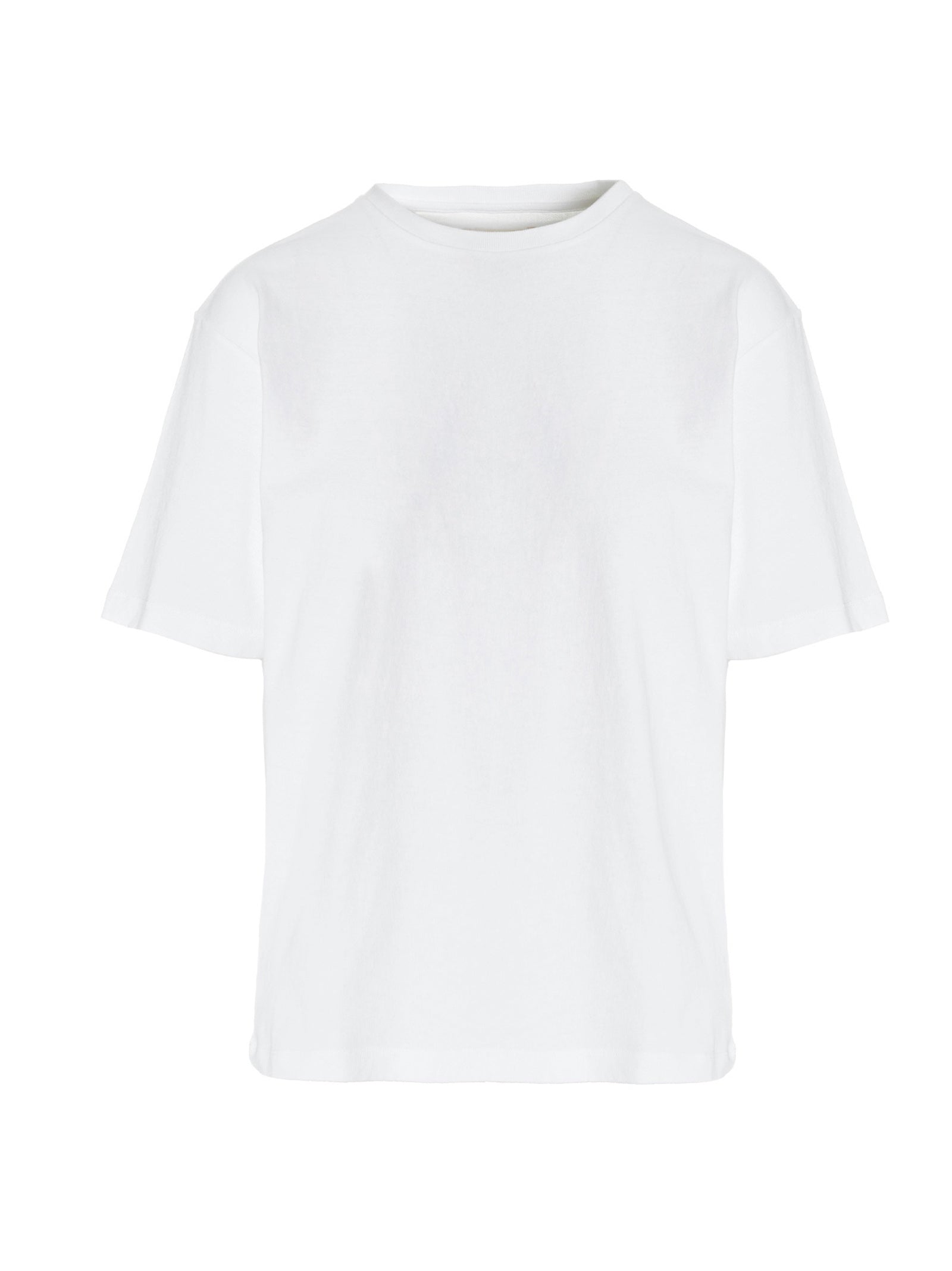 Khaite Cotton Crew Neck T-Shirt — White by Khaite