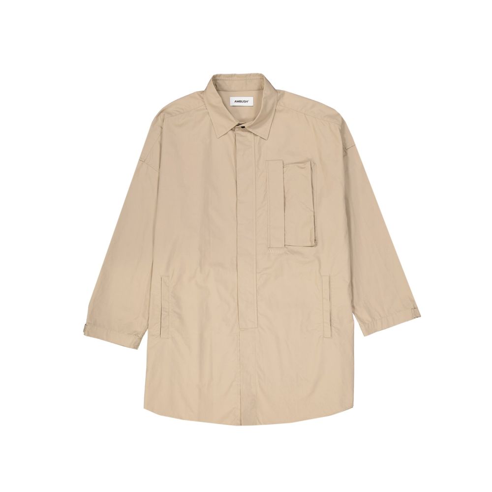 Ambush Cotton Overshirt Shirt — Beige by Ambush