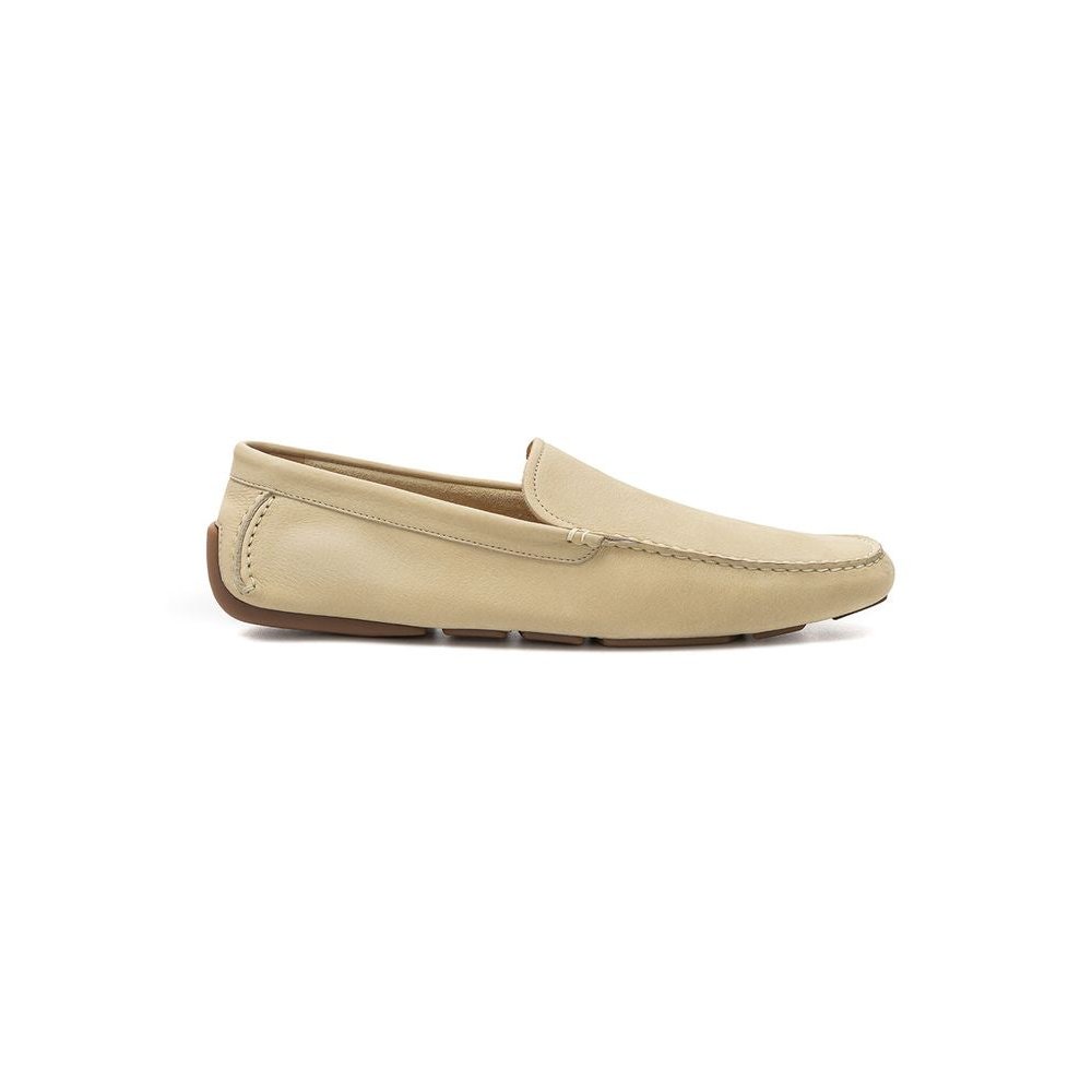 Bally Leather Moccasin Loafer — Beige by Bally