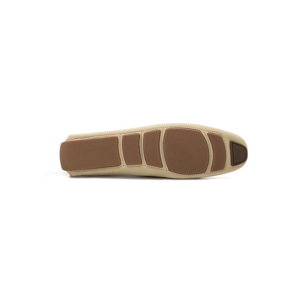 Bally Leather Moccasin Loafer — Beige, view 5