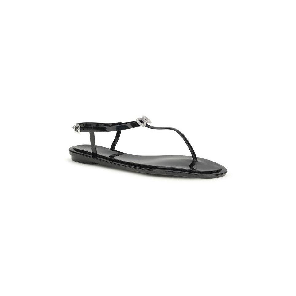 Mach & Mach Double Bow Sandals — Black, view 2