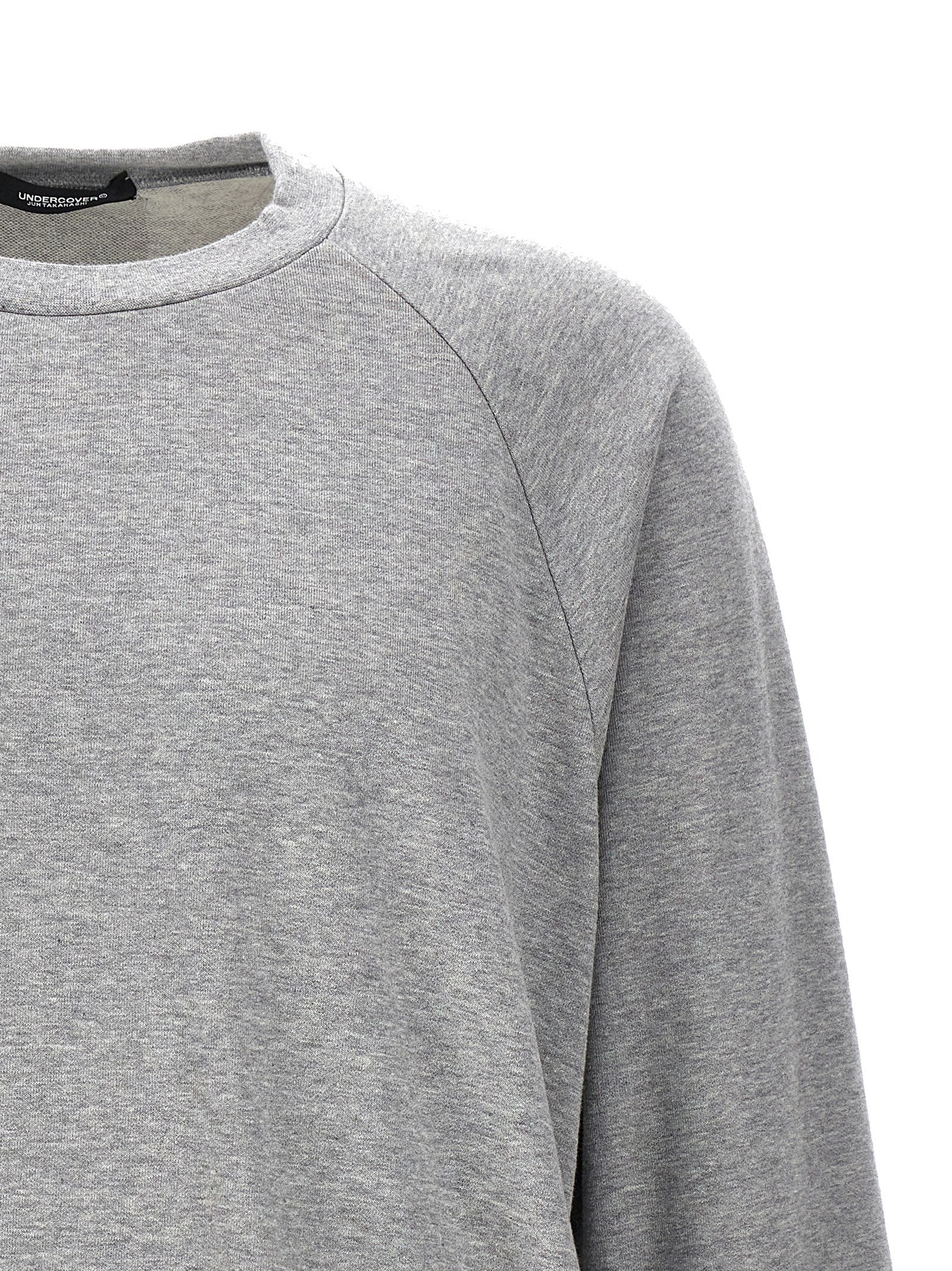 Undercover Cotton Crew Neck Sweatshirt — Gray, view 3