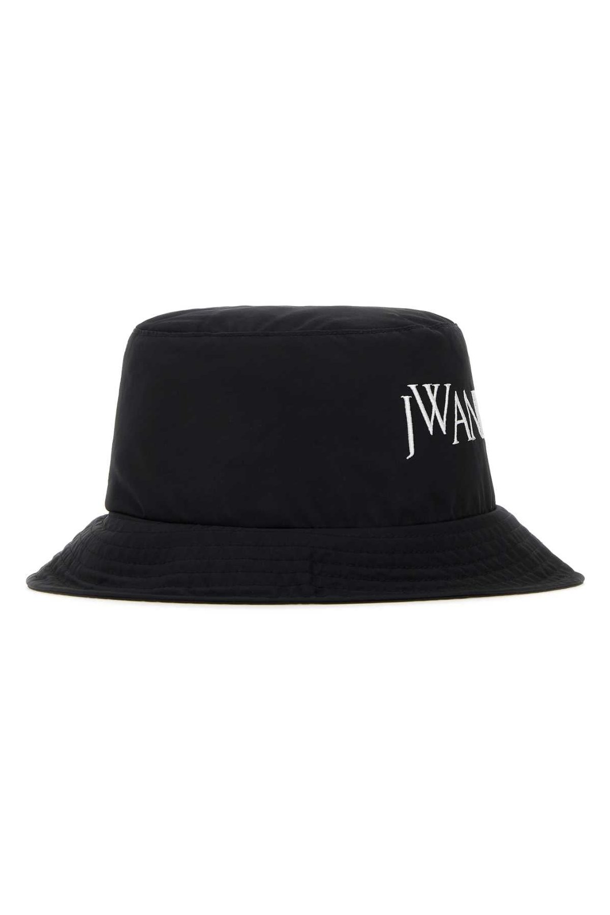 JW Anderson CUFFIA Nylon Blend Bucket Hat — Black, view 2