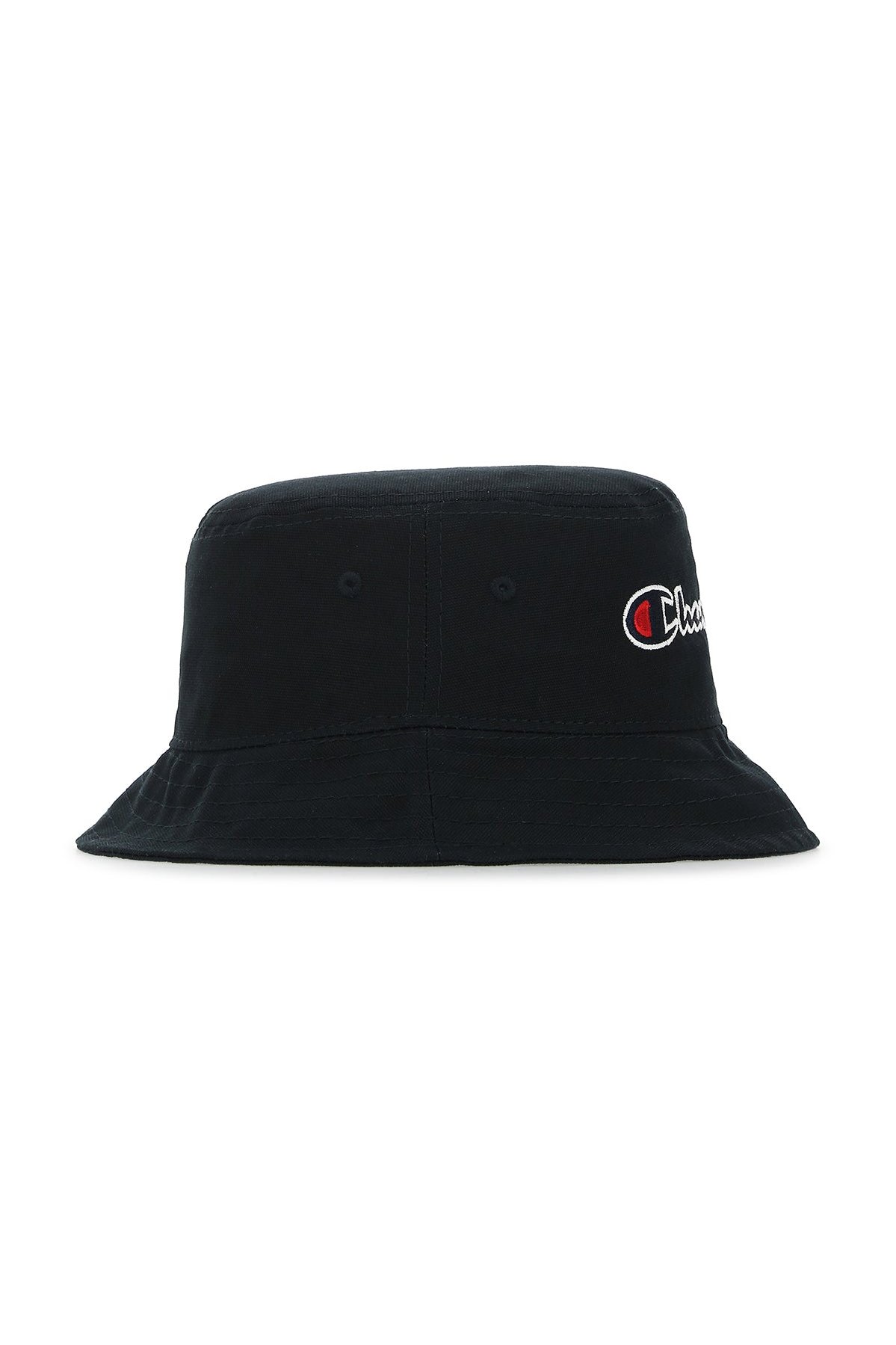 Champion Logo-Embroidered Cotton Bucket Hat — Black, view 2
