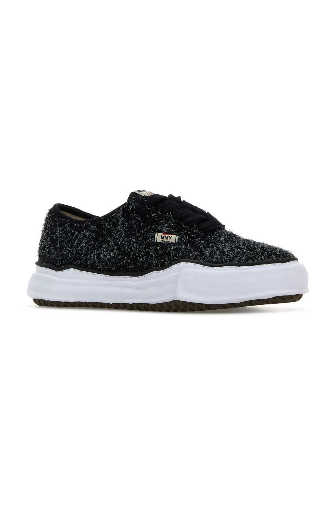 Maison Mihara Yasuhiro Textured Fabric Sneaker — Black, view 2