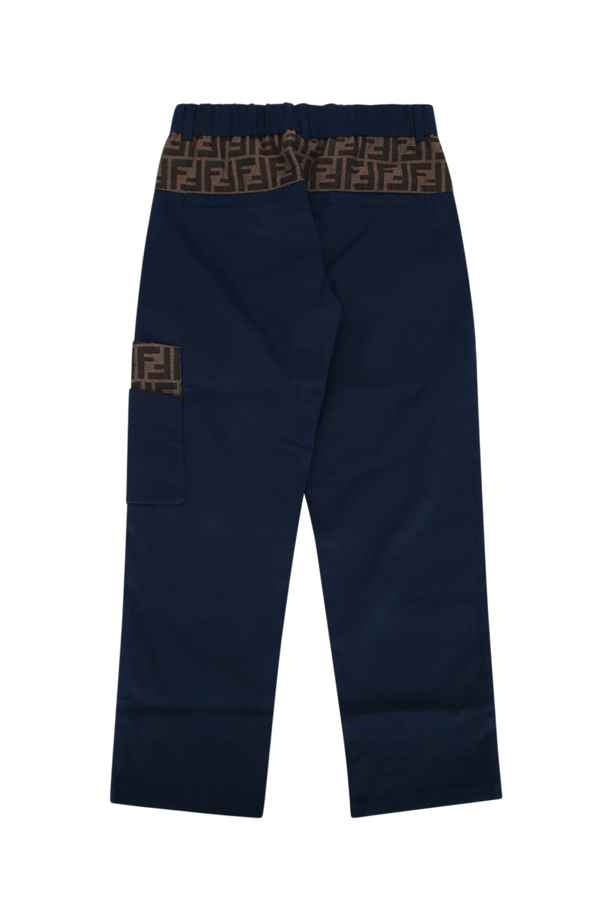 Fendi Kids Eavy Trousers — Navy, view 2