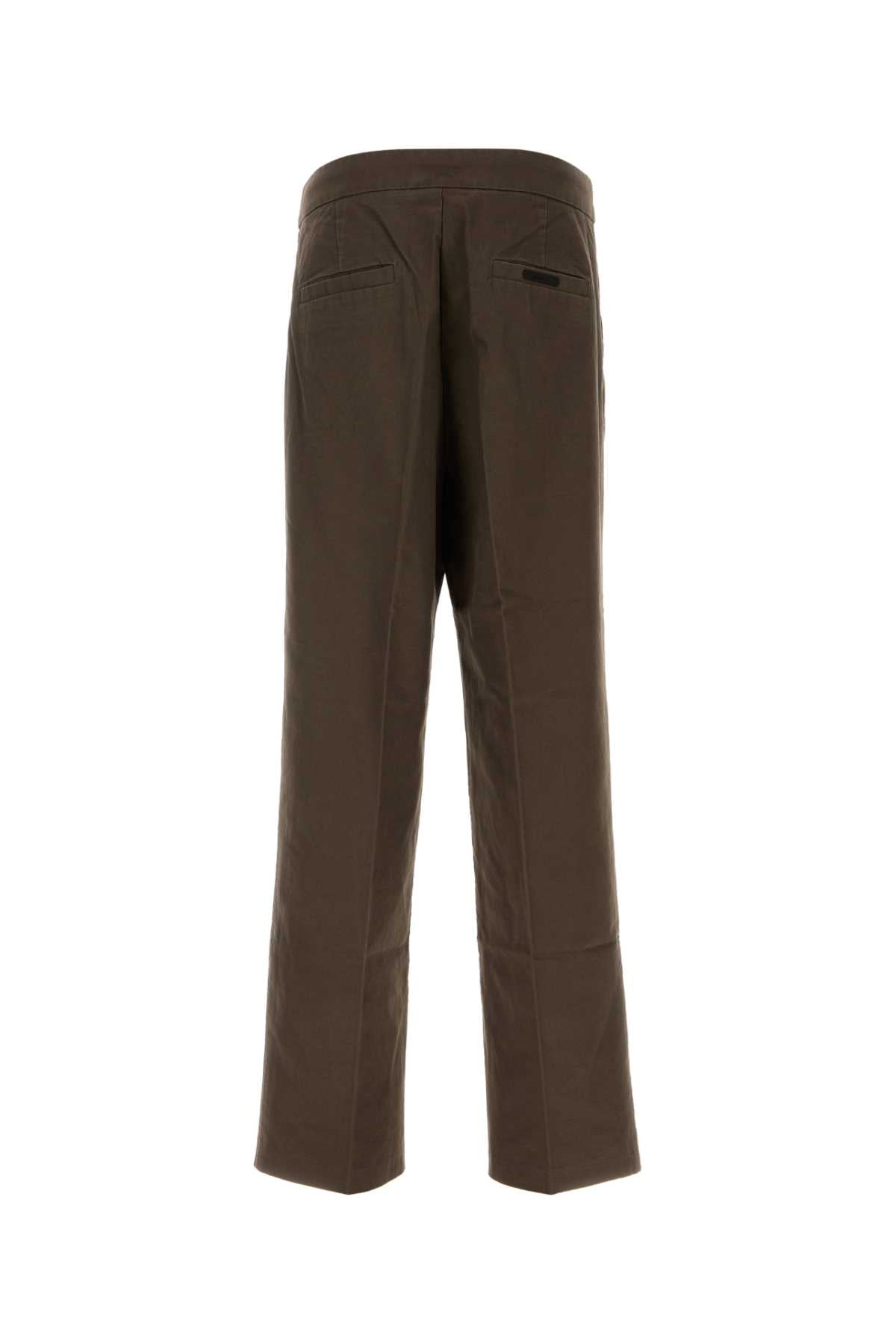 Fear Of God Essential Pleat Front Pant Trouser — Brown, view 2