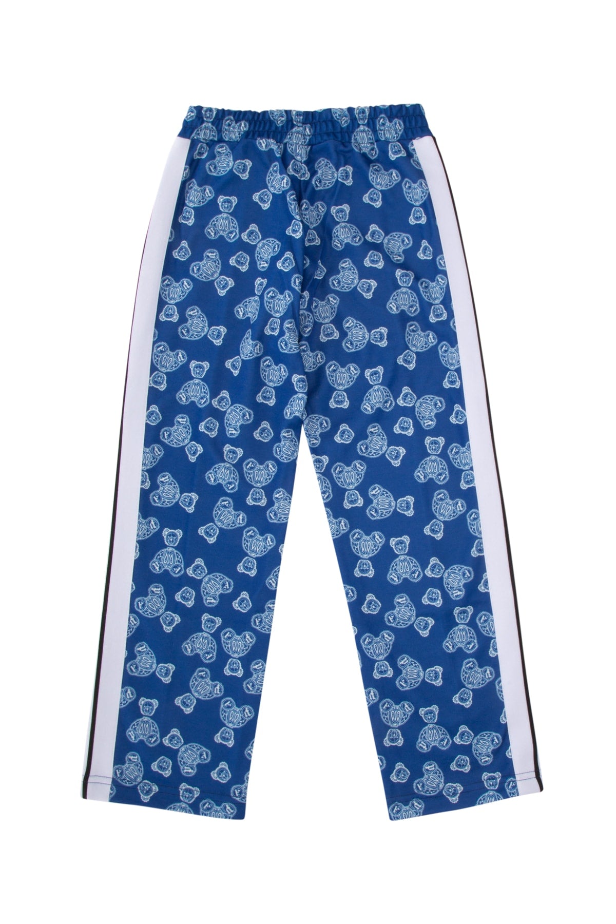 Palm Angels Kids Teddy-Print Lightweight Trousers — Blue, view 2