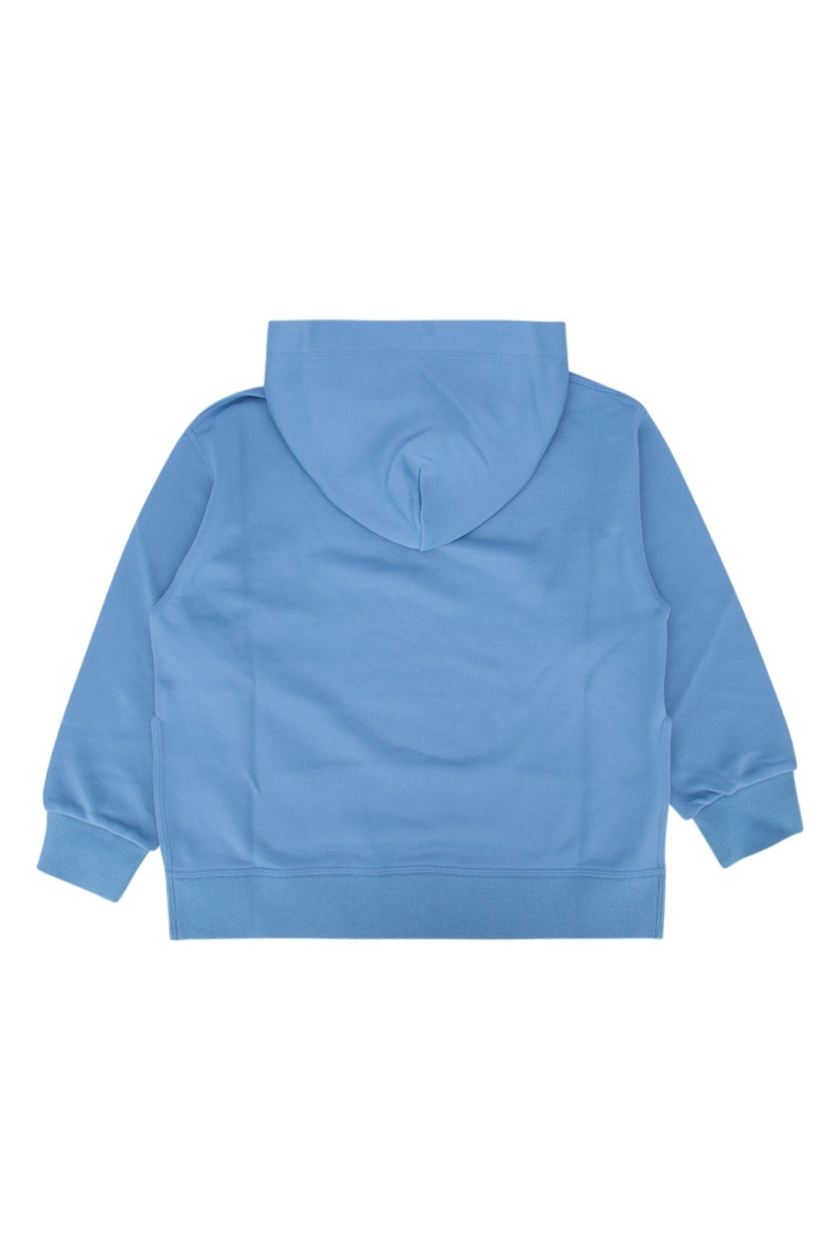 Mm6 Kids Logo-Embroidered Hoodie — Blue, view 2