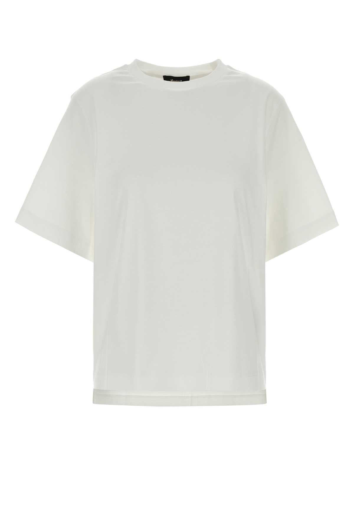 Herno Laminar Cotton Oversize T-Shirt — White by Herno Laminar
