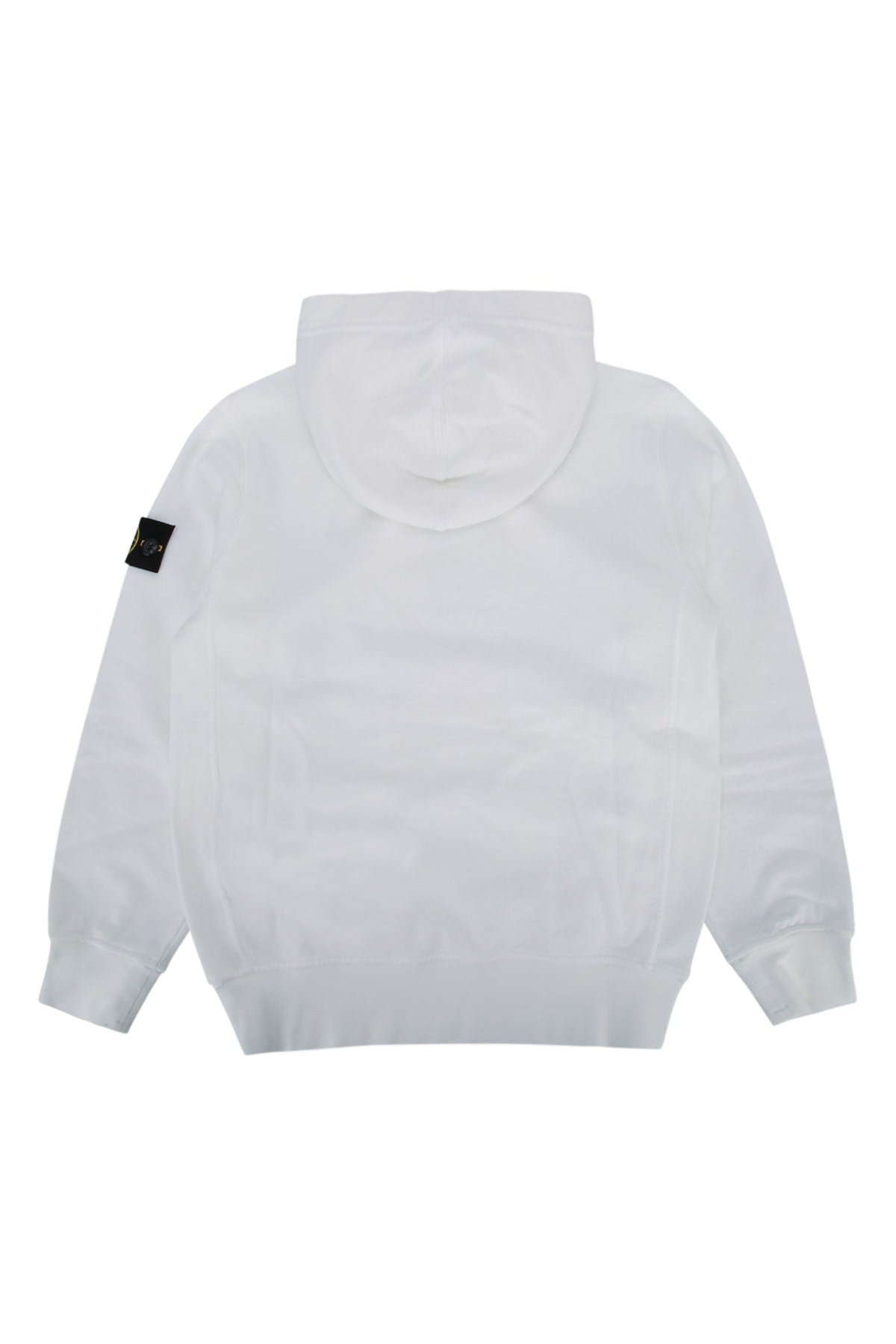 Stone Island Kids Sweater Hoodie — White, view 2