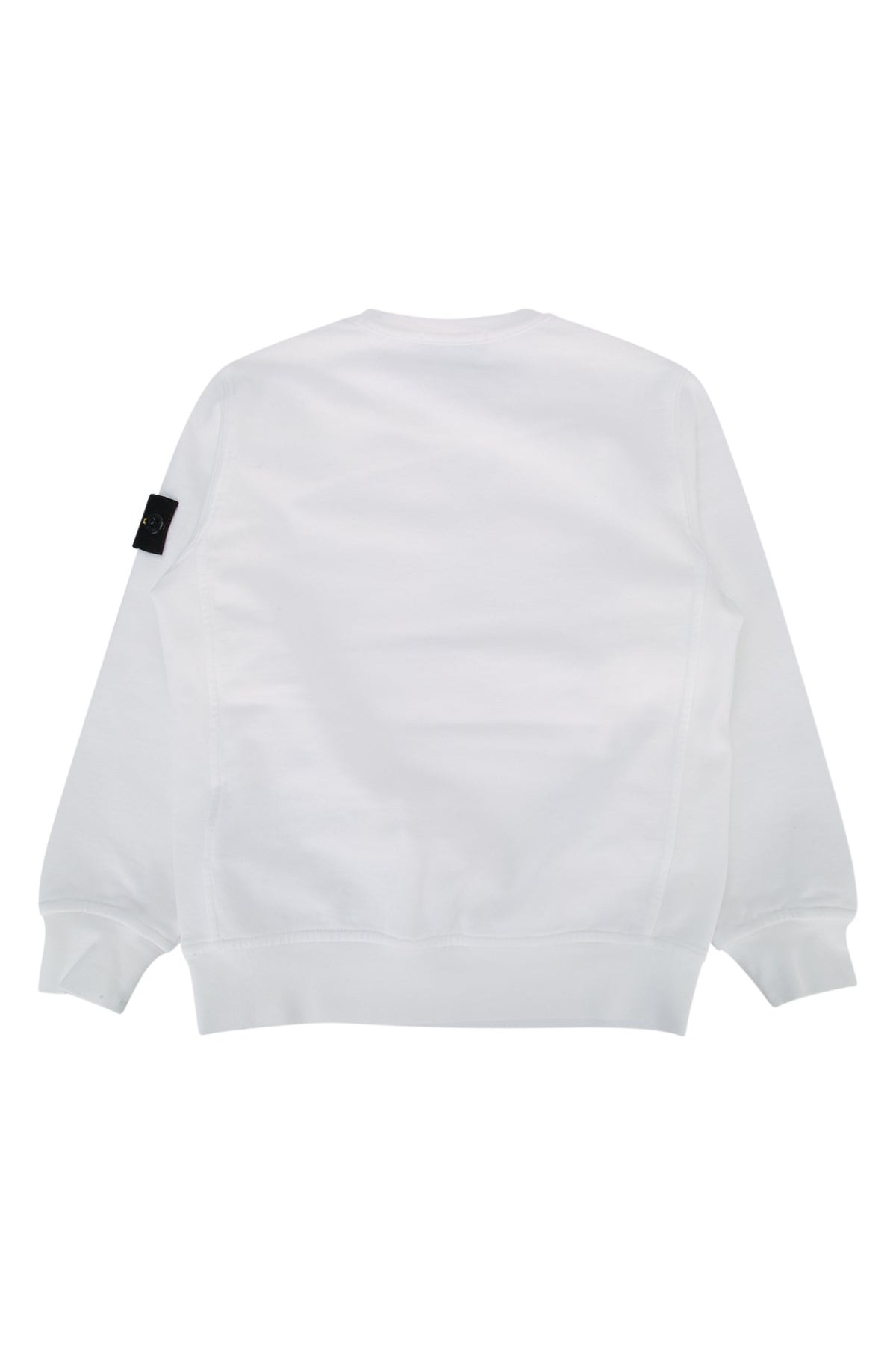 Stone Island Kids Logo-Patch Cotton Sweatshirt — White, view 2