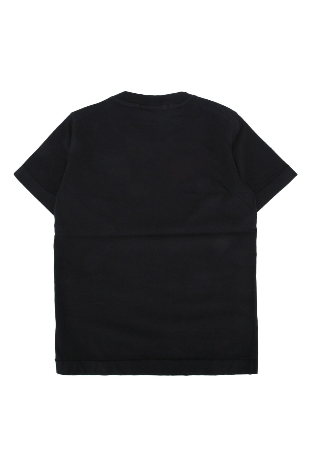 Stone Island Kids Logo-Embroidered Chest Pocket T-Shirt — Black, view 2