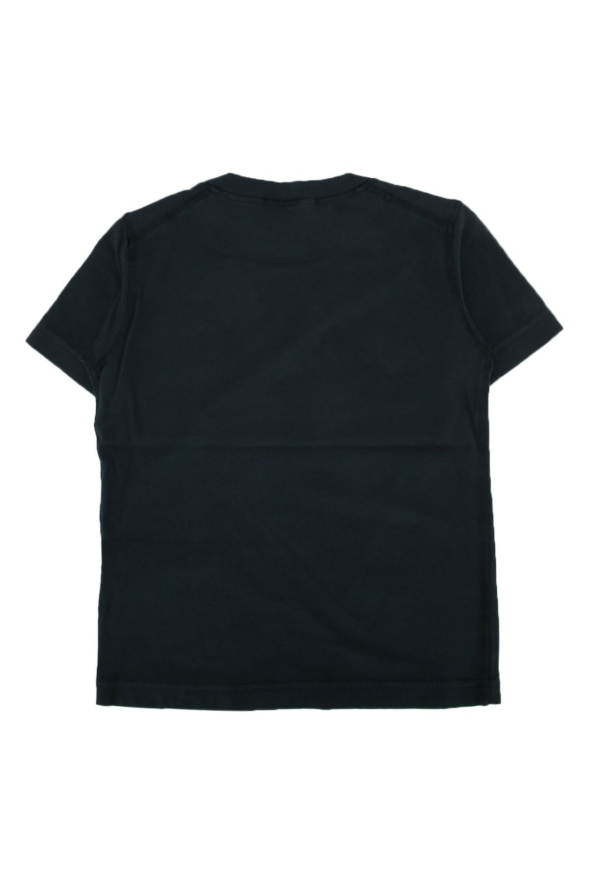 Stone Island Kids Logo-Embroidered Cotton T-Shirt — Navy, view 2