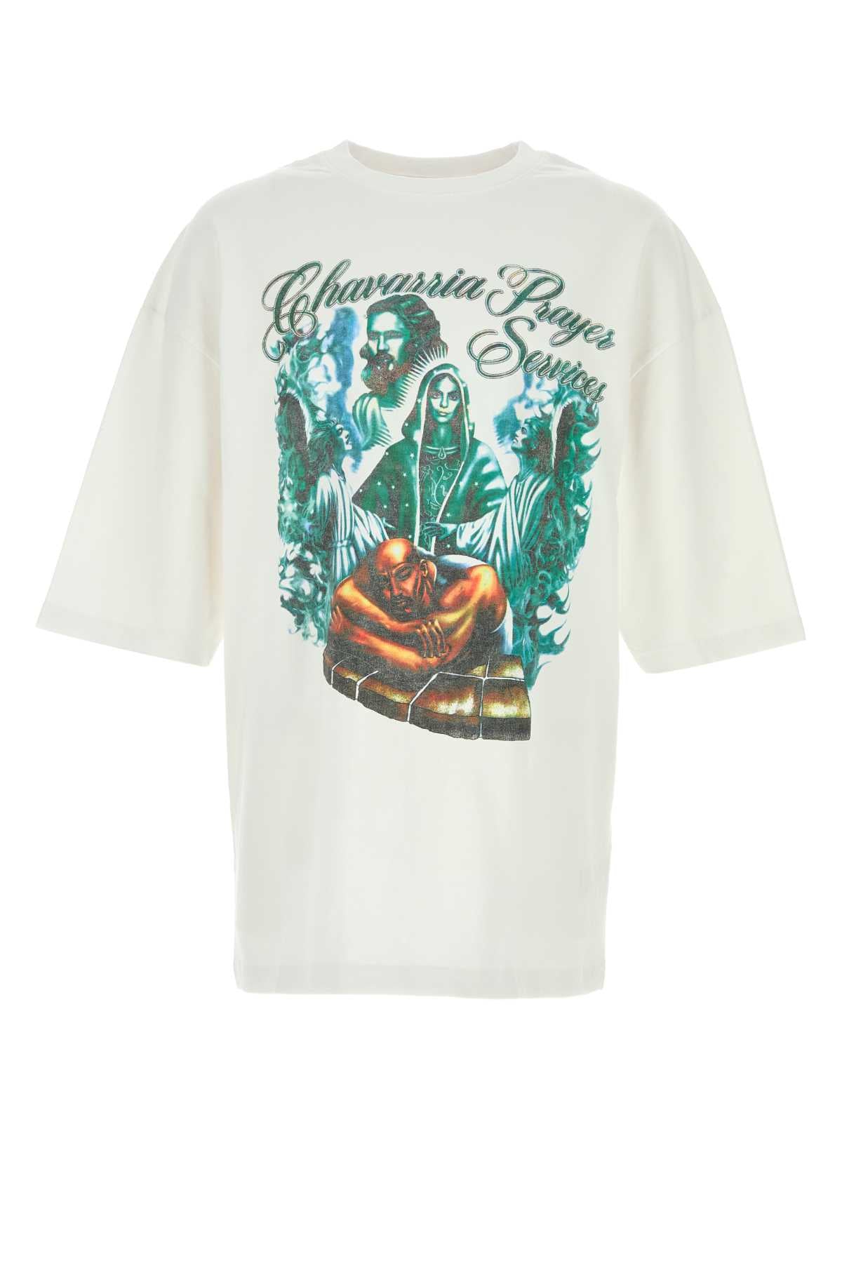 Willy Chavarria Prayer T-Shirt — White by Willy Chavarria