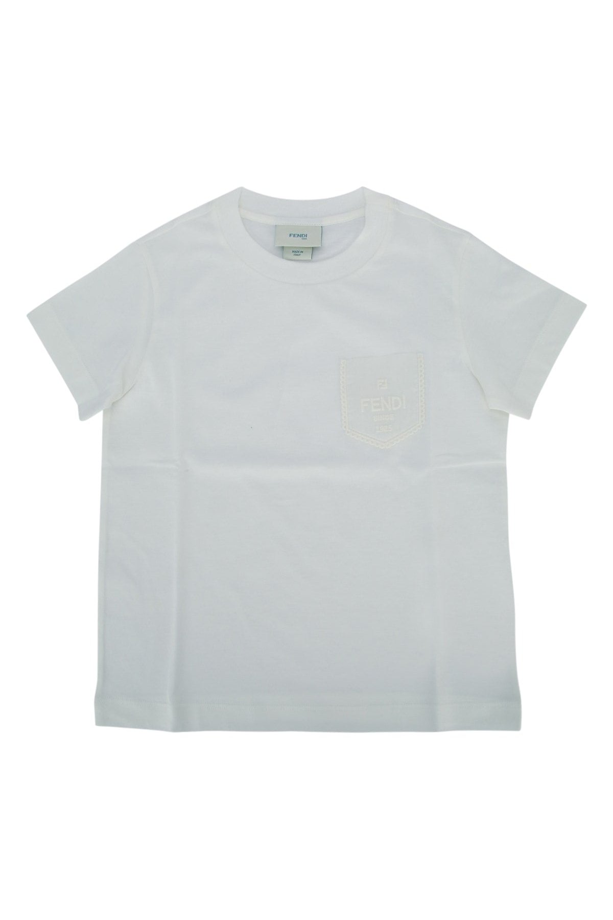 Fendi Kids Jersey T-Shirt — White by Fendi Kids