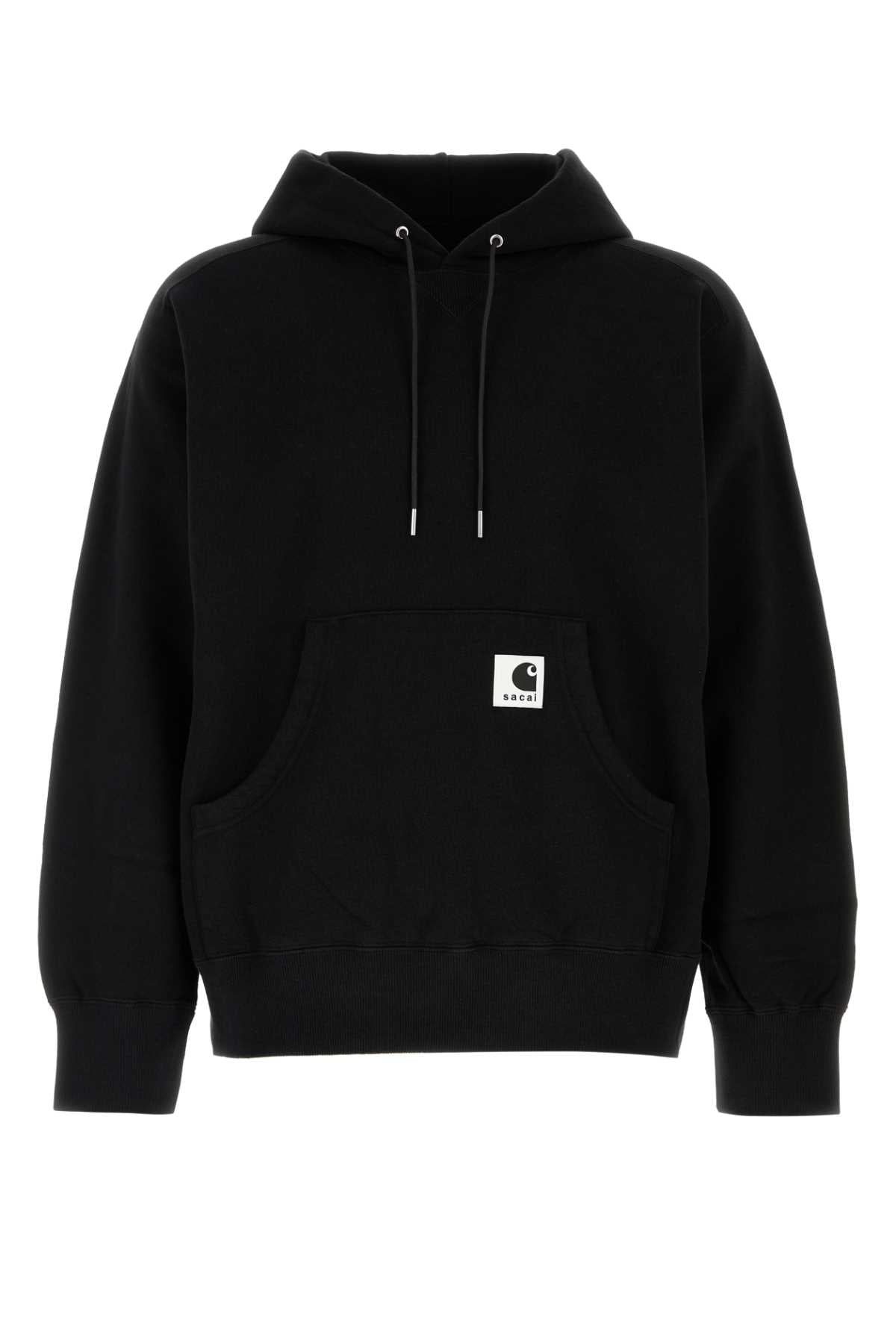 Sacai Cotton Hoodie — Black by Sacai