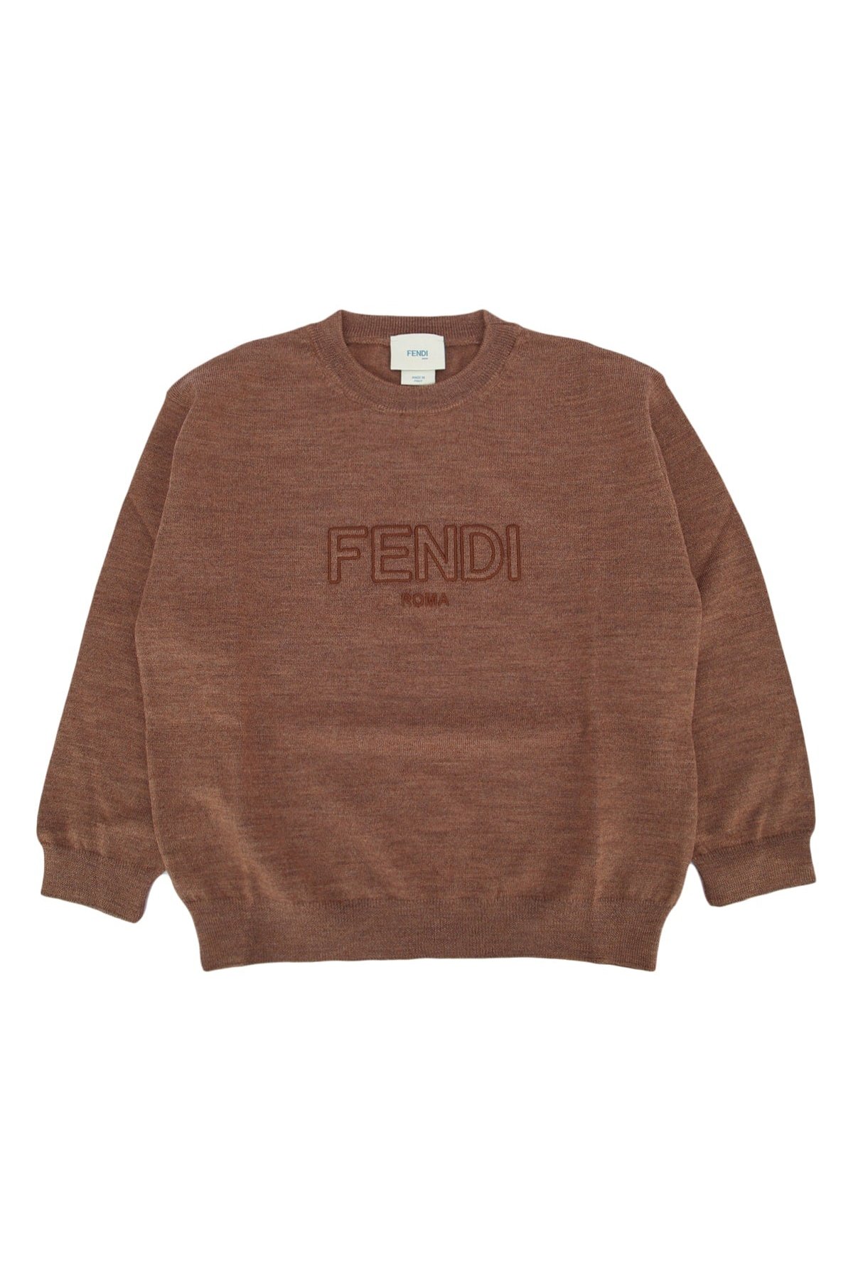 Fendi Kids Girocollo Sweater — Camel by Fendi Kids