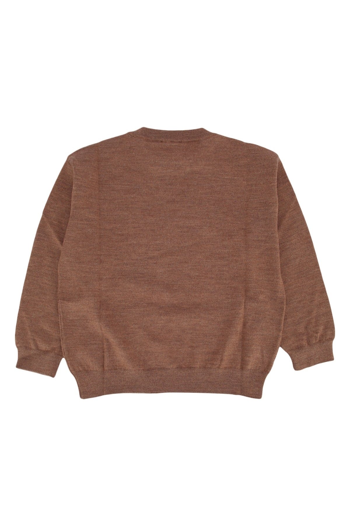 Fendi Kids Girocollo Sweater — Camel, view 2