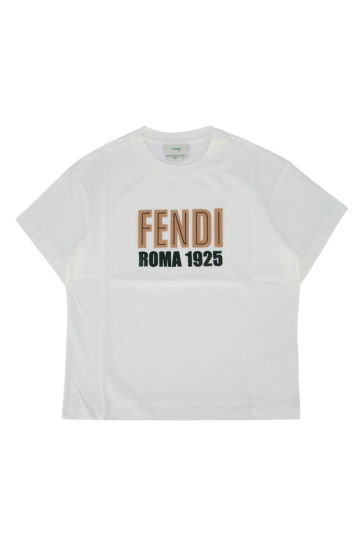 Fendi Kids Jersey T-Shirt — White by Fendi Kids
