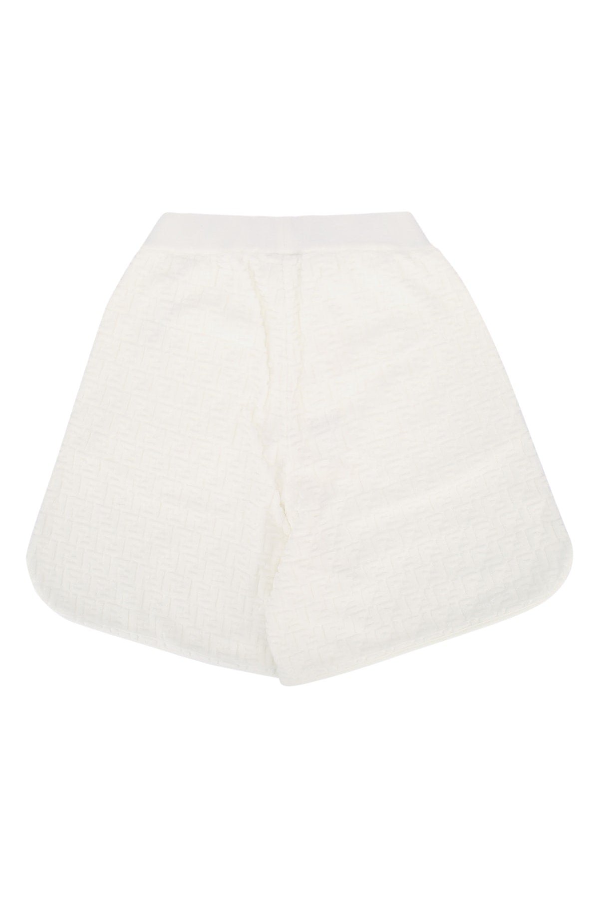 Fendi Kids Spugna Bermudas — White, view 2