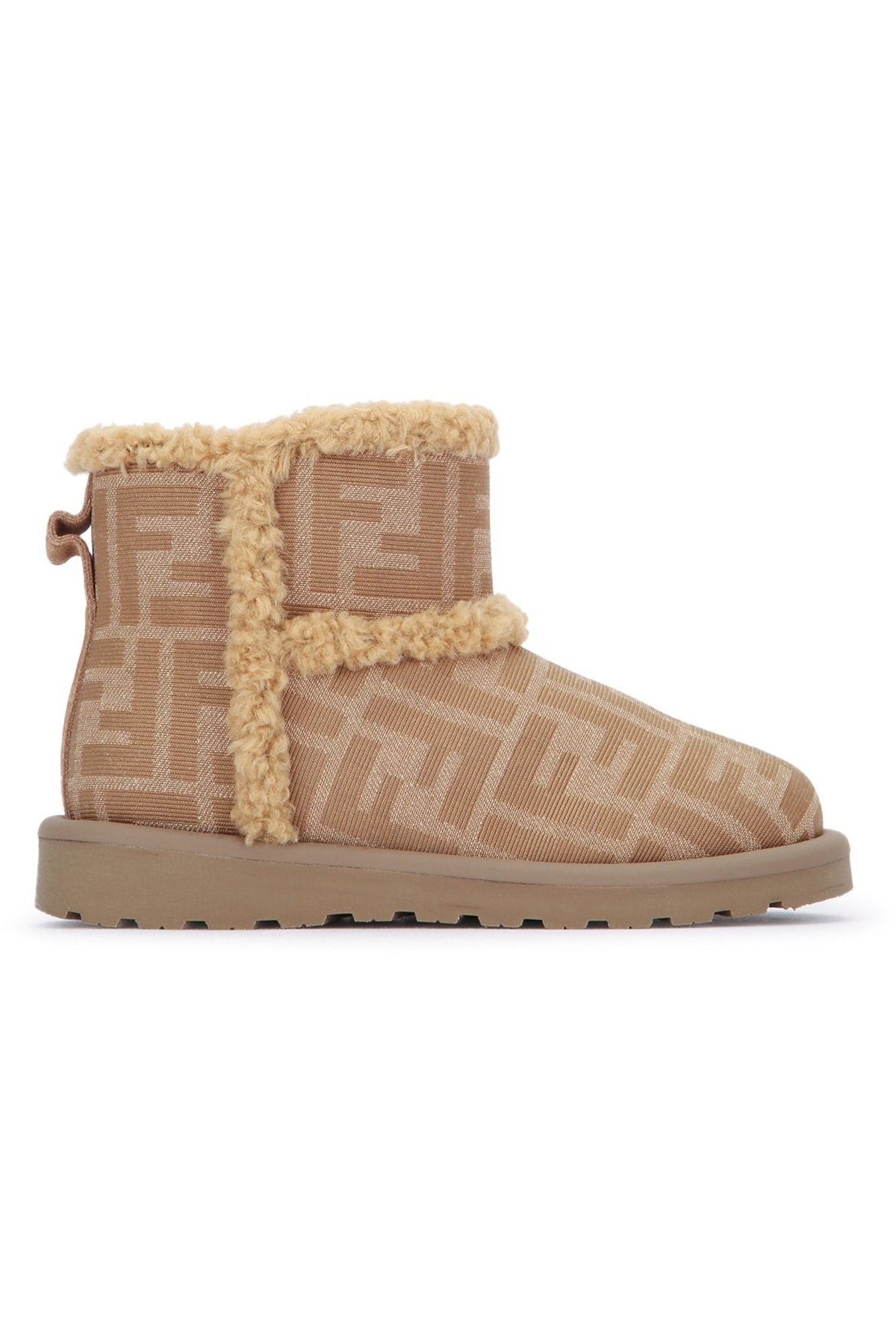 Fendi Kids Tessuto Boot — Beige by Fendi Kids