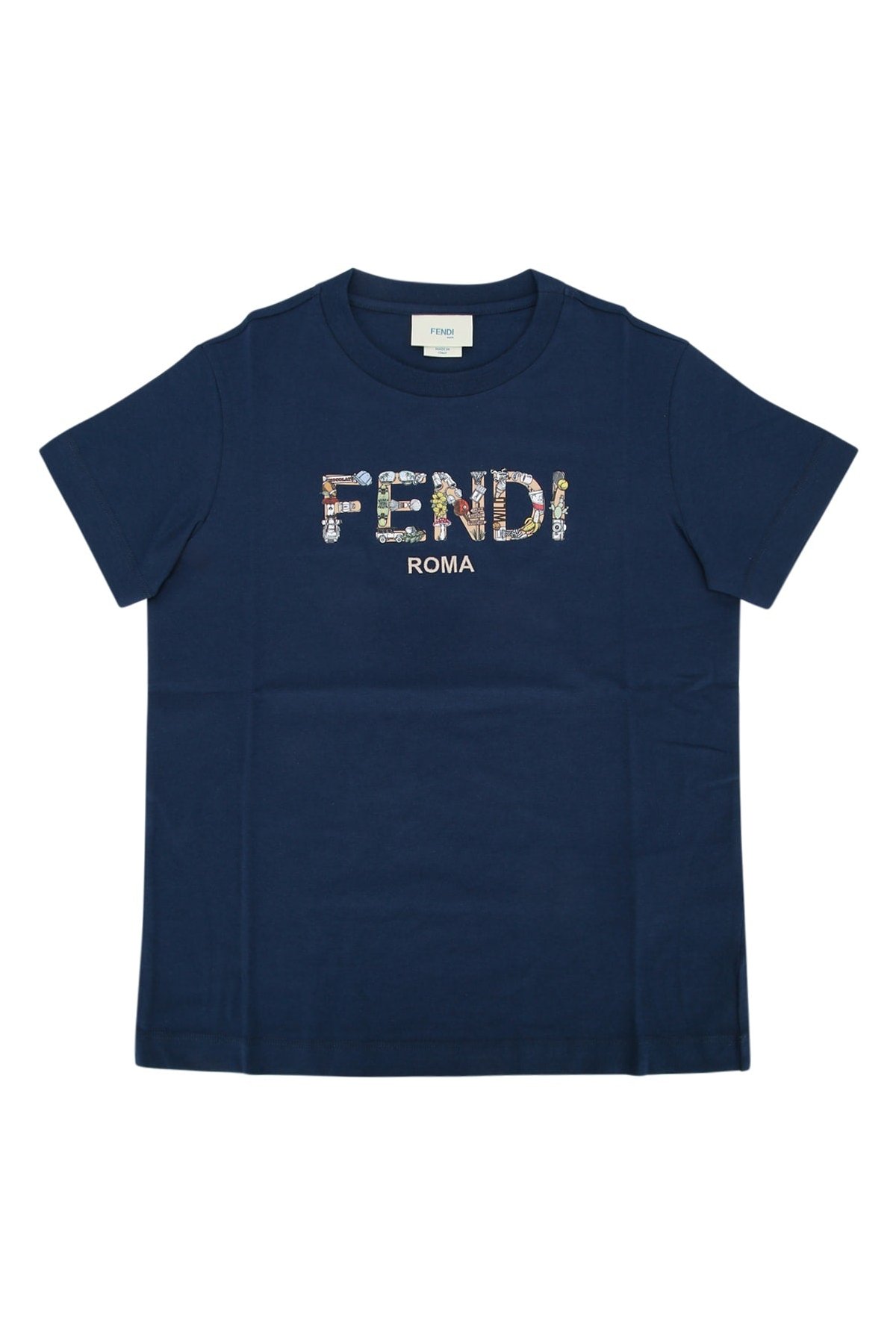 Fendi Kids Jersey T-Shirt — Navy by Fendi Kids