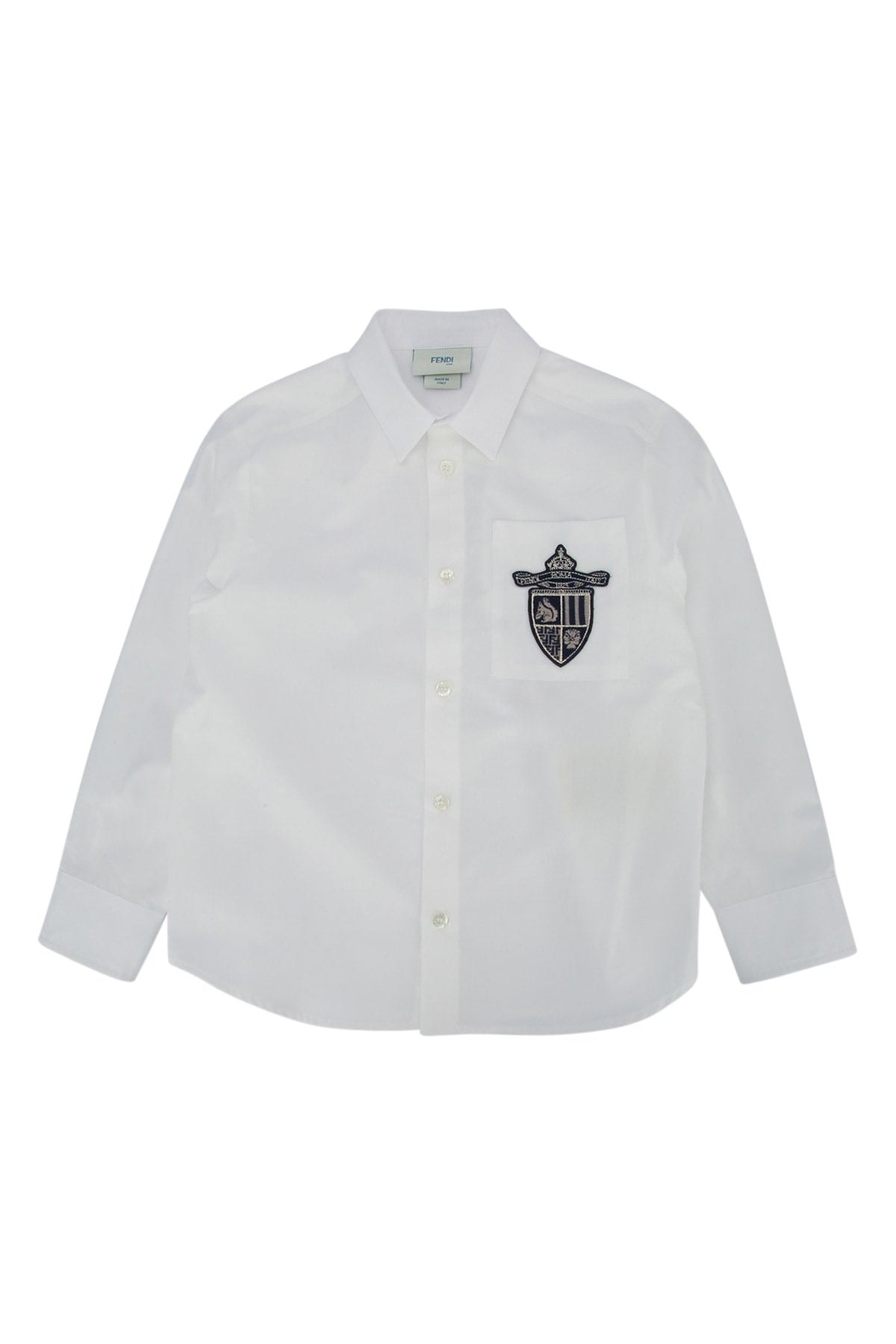 Fendi Kids Popeline Shirt — White by Fendi Kids