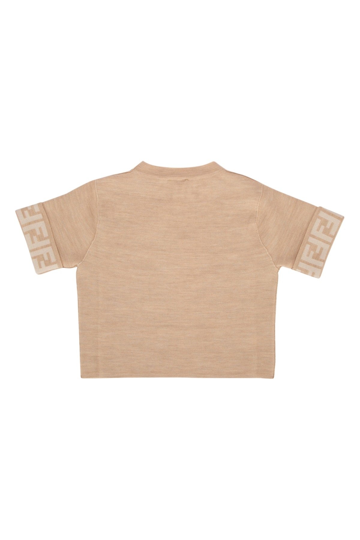 Fendi Kids Sweater — Beige, view 2