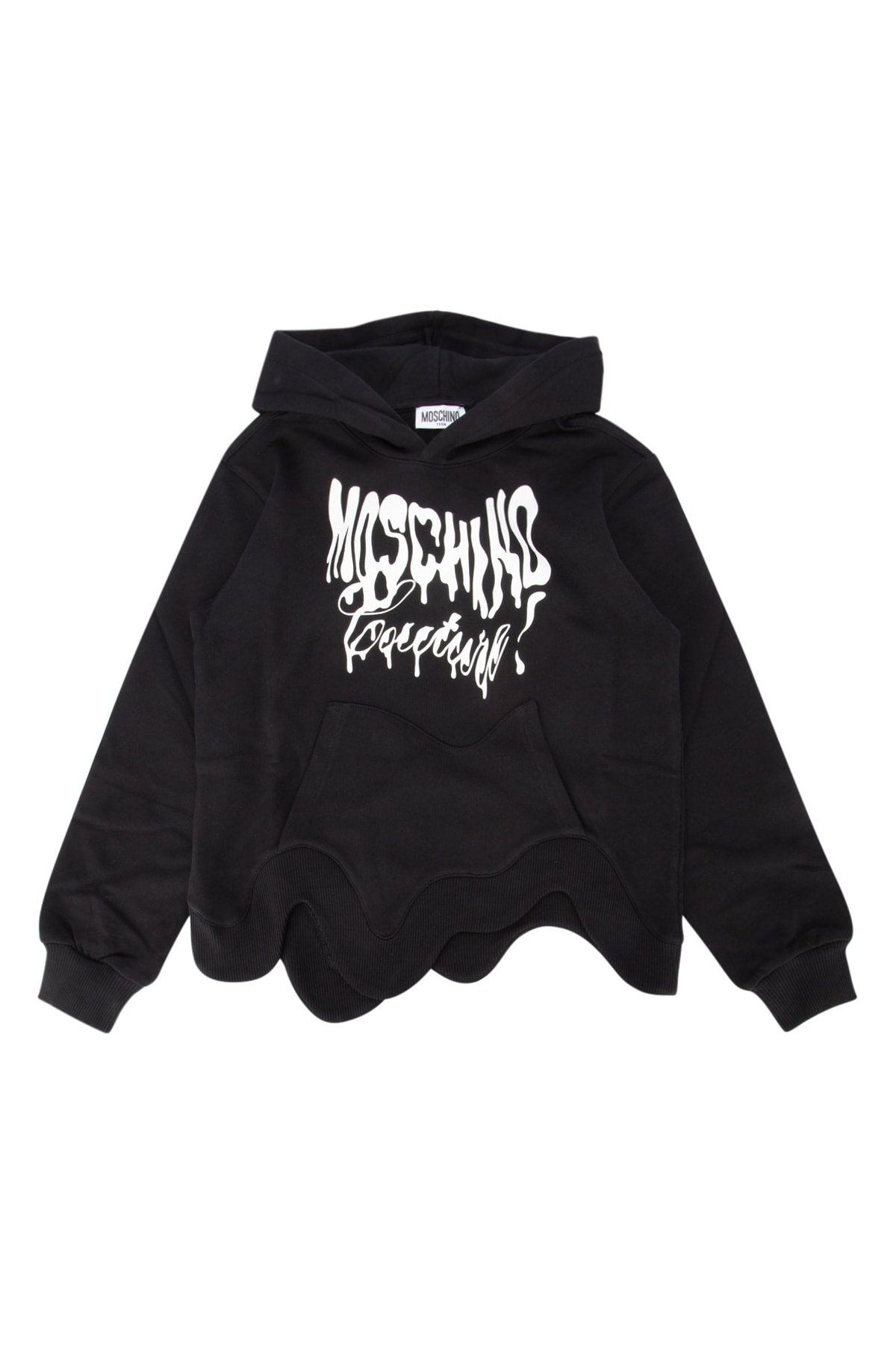 Moschino Kids Logo-Print Hoodie Sweatshirt — Black by Moschino Kids