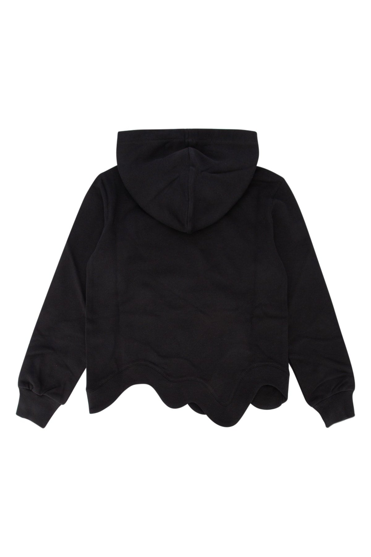 Moschino Kids Logo-Print Hoodie Sweatshirt — Black, view 2