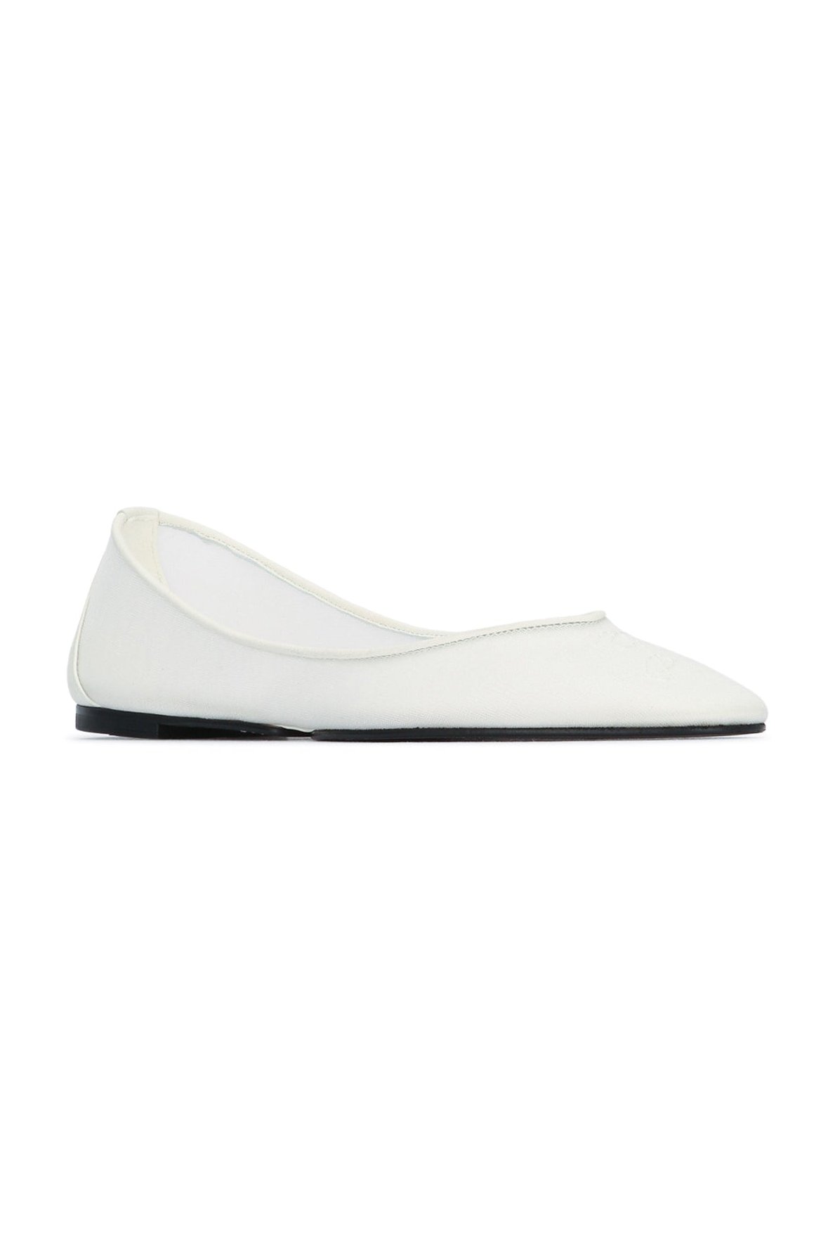 Jacquemus Les Ballerines Ovalo Ballet Flat — White, view 2