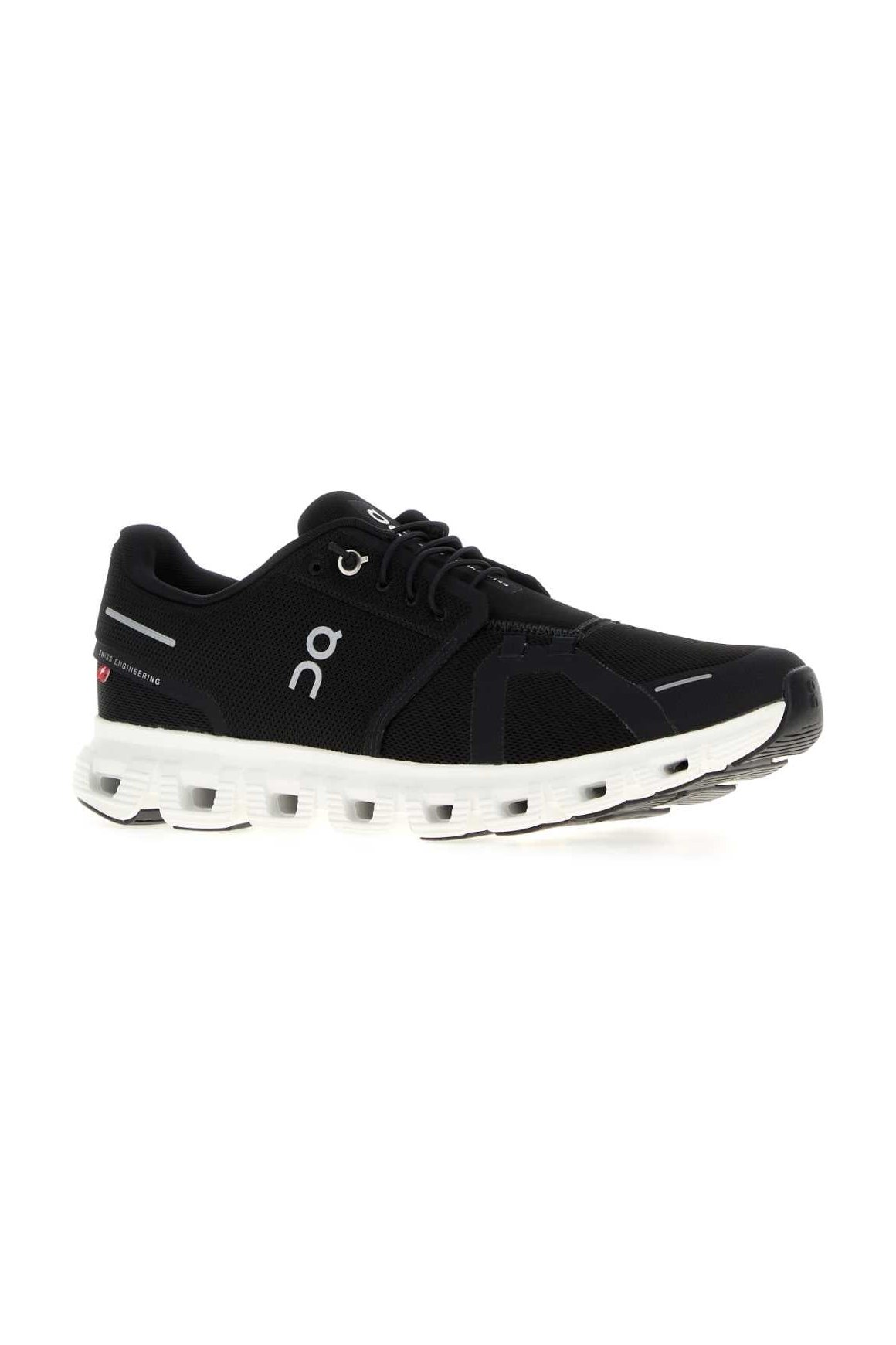 On Running Cloud 6 Sneaker — Black, view 2