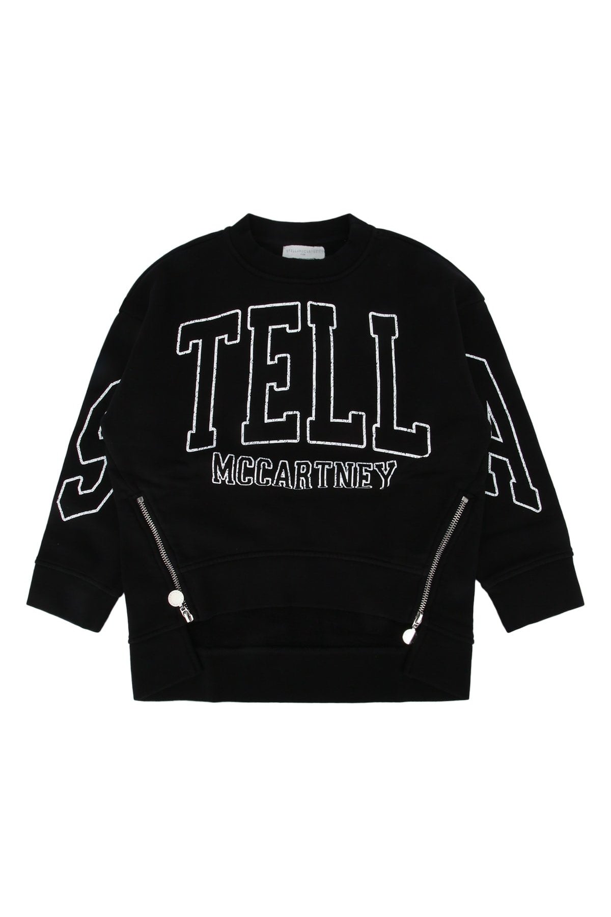 Stella Mccartney Kids Logo-Embroidered Cotton Sweatshirt — Black by Stella Mccartney Kids