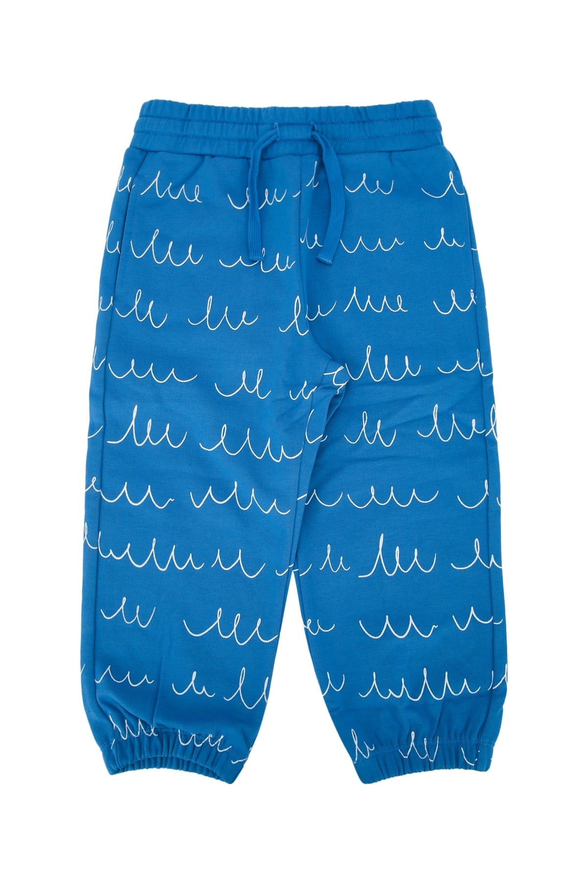 Stella Mccartney Kids Wave-Print Cotton Joggers — Blue by Stella Mccartney Kids