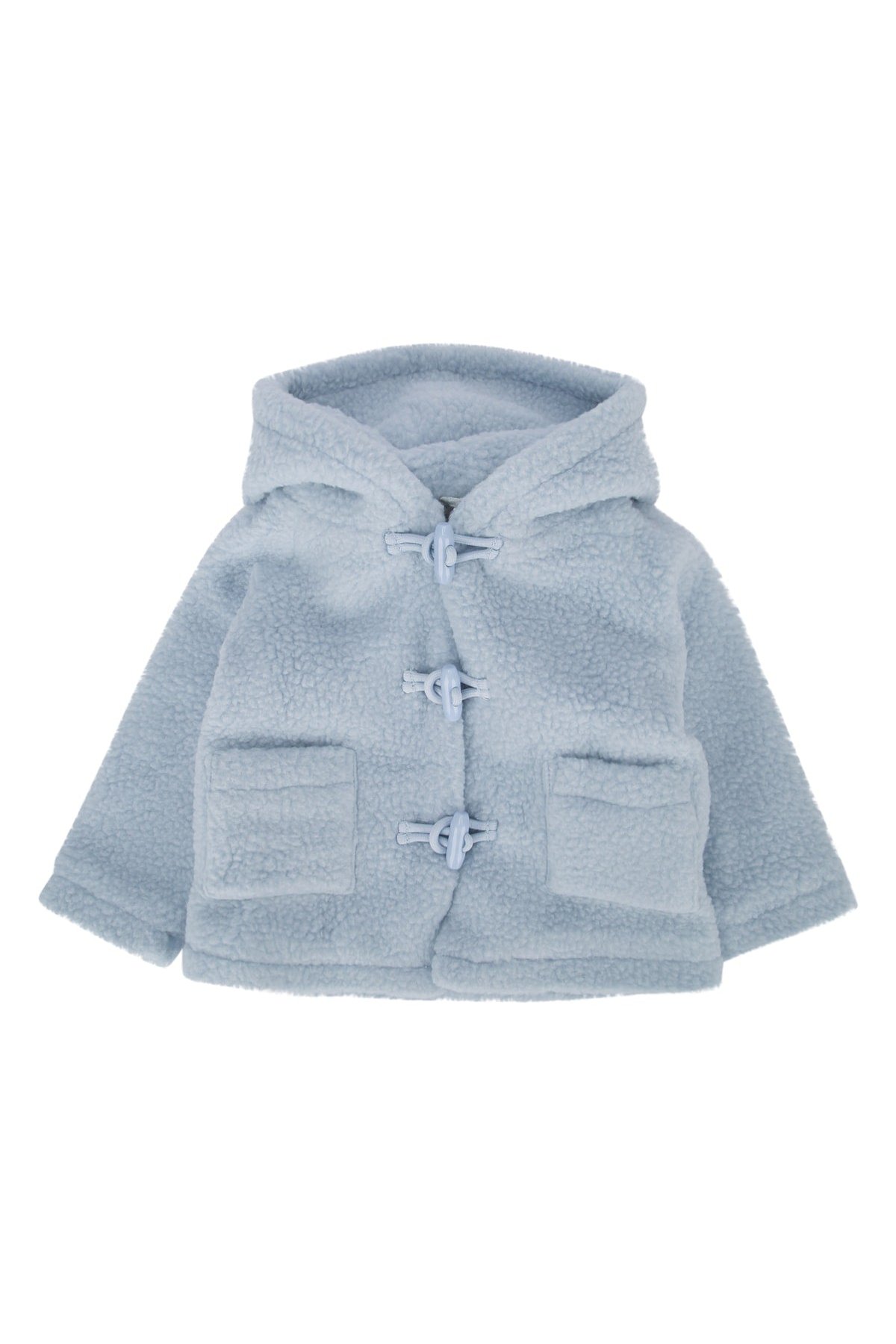 Stella Mccartney Kids Felted Fleece Hooded Jacket — Blue by Stella Mccartney Kids