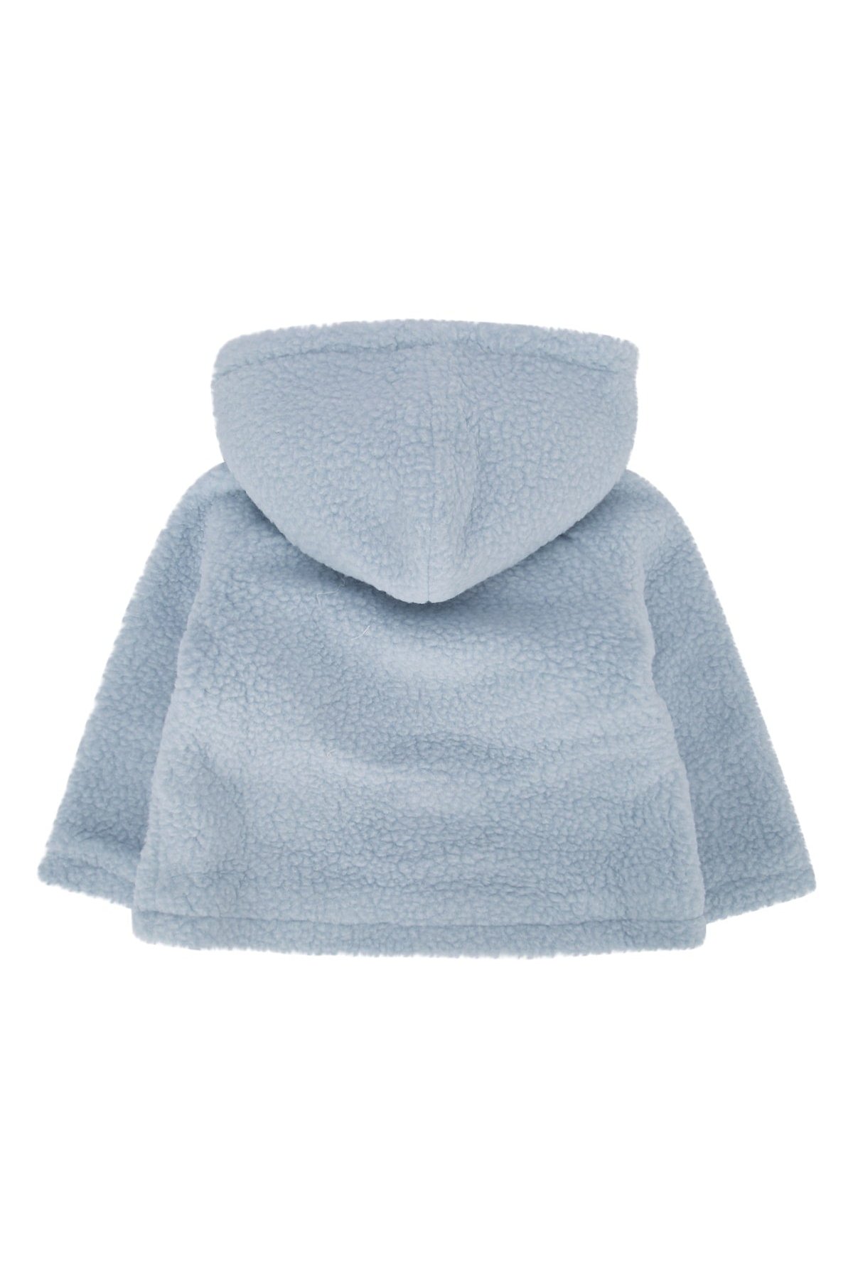 Stella Mccartney Kids Felted Fleece Hooded Jacket — Blue, view 2