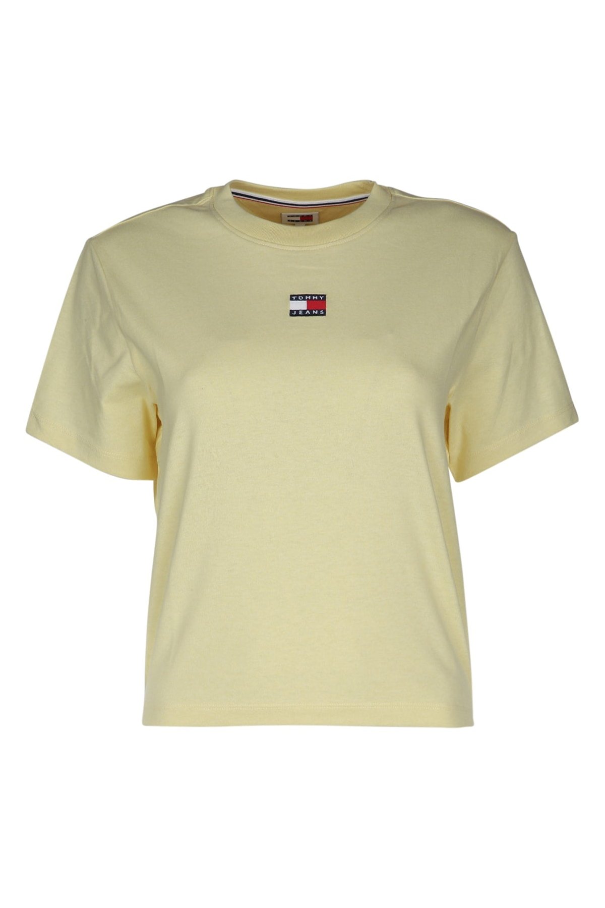 Tommy Hilfiger Jeans Recycled Cotton Blend T-Shirt — Yellow by Tommy Hilfiger Jeans