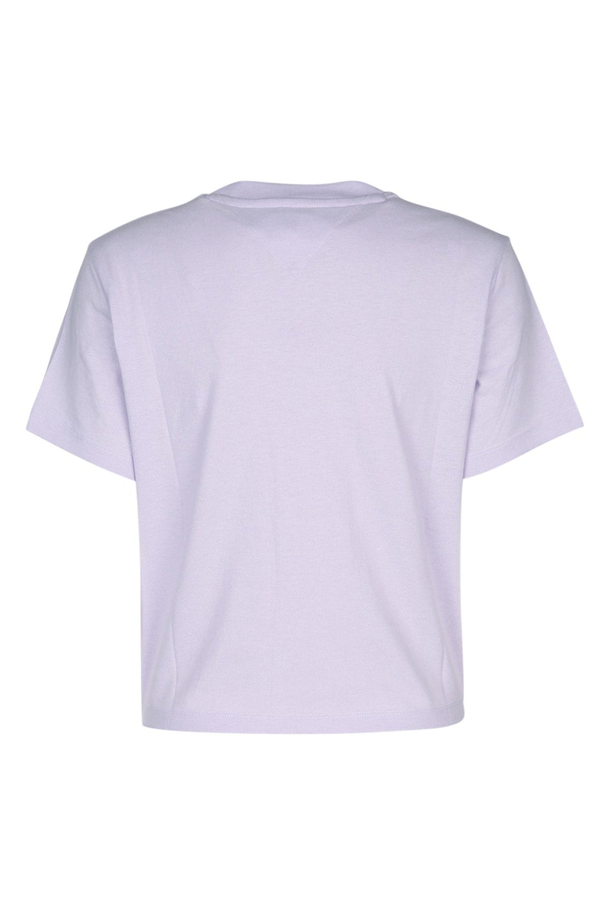 Tommy Hilfiger Jeans Logo-Embroidered Recycled Cotton T-shirt — Purple, view 2