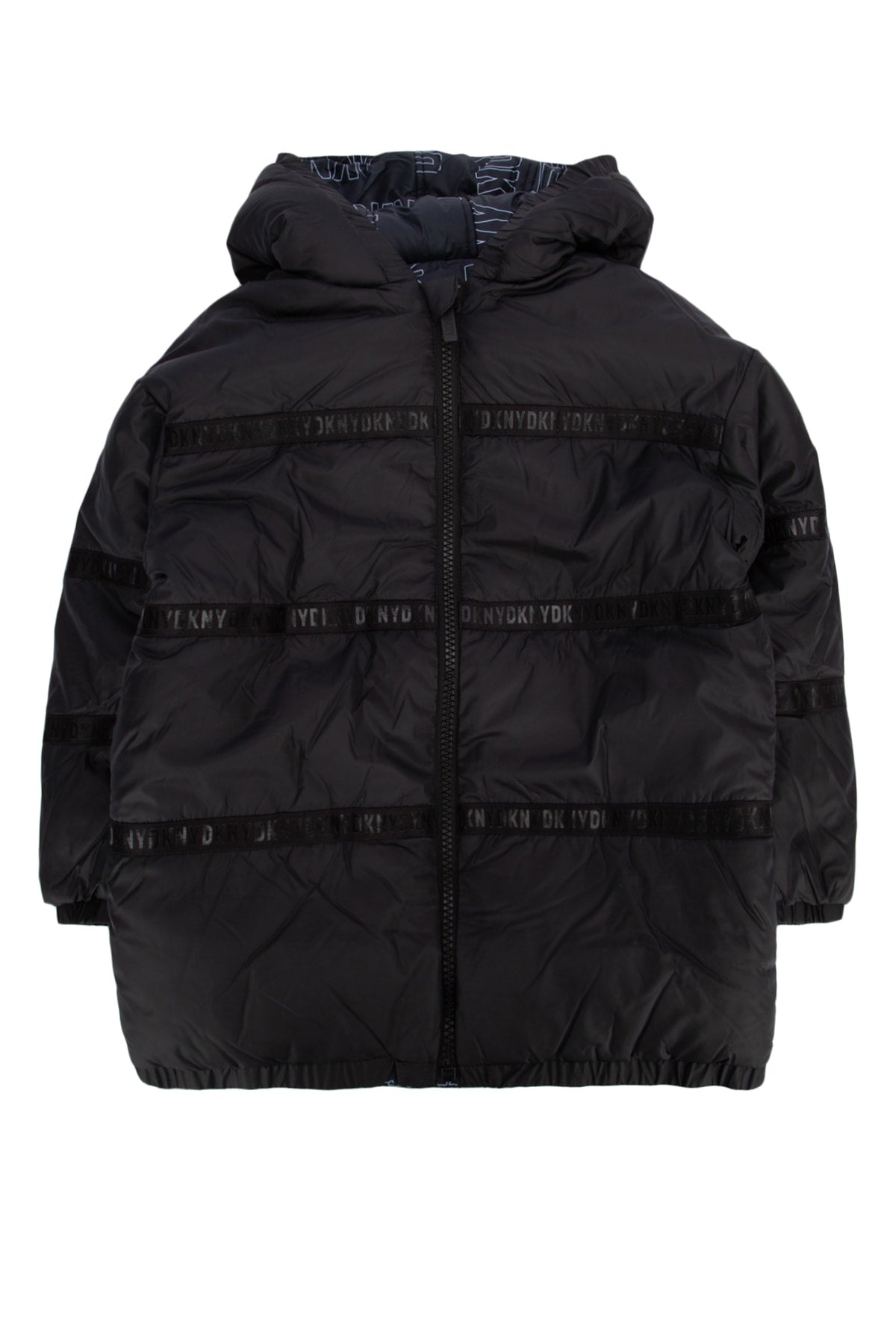 Dkny Junior Hooded Down Jacket — Black by Dkny Junior