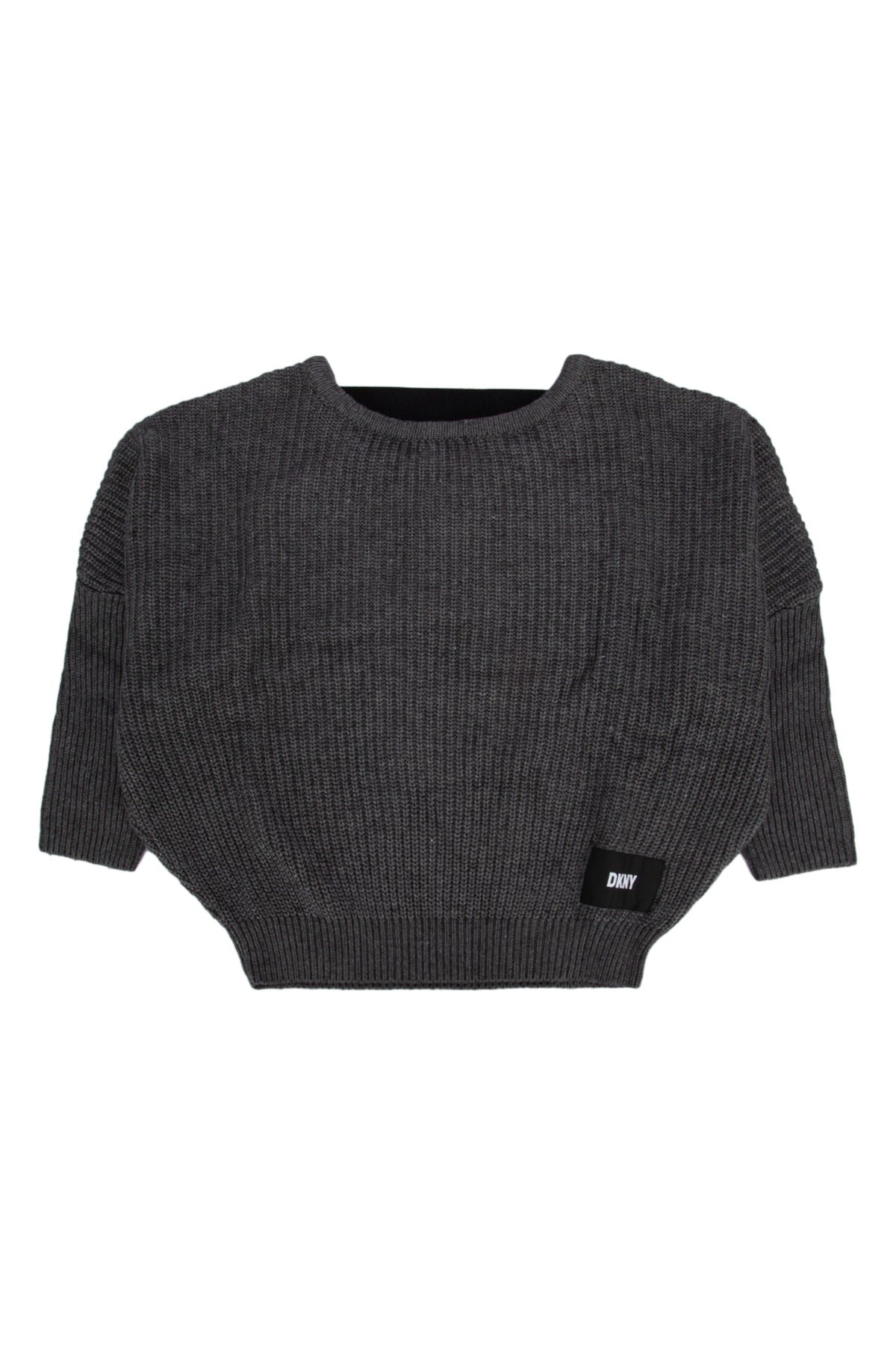 Dkny Junior Ribbed Knit Sweater — Gray by Dkny Junior