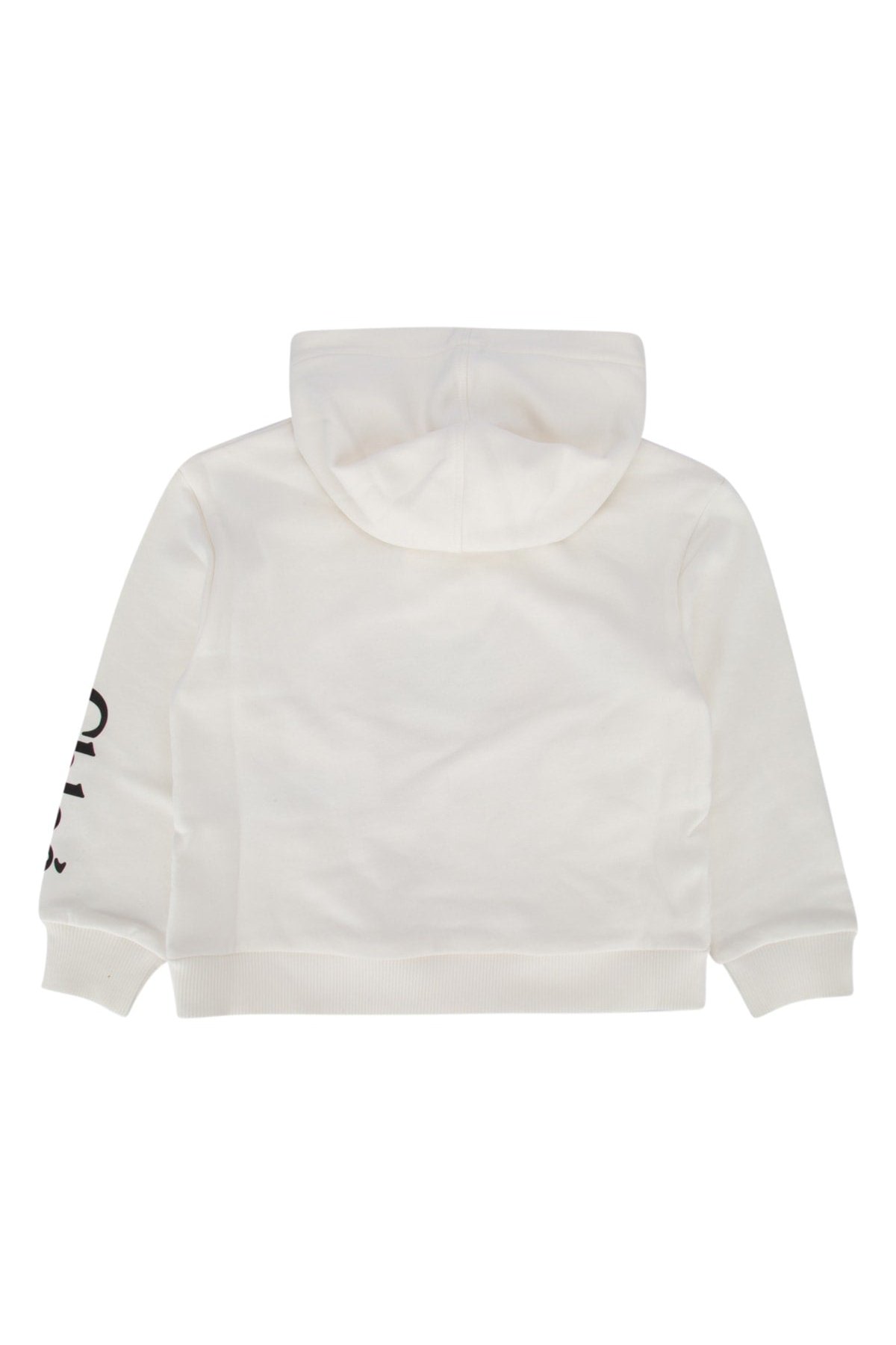 Chloe Kids Graphic Eye Print Cotton Sweatshirt — White, view 2