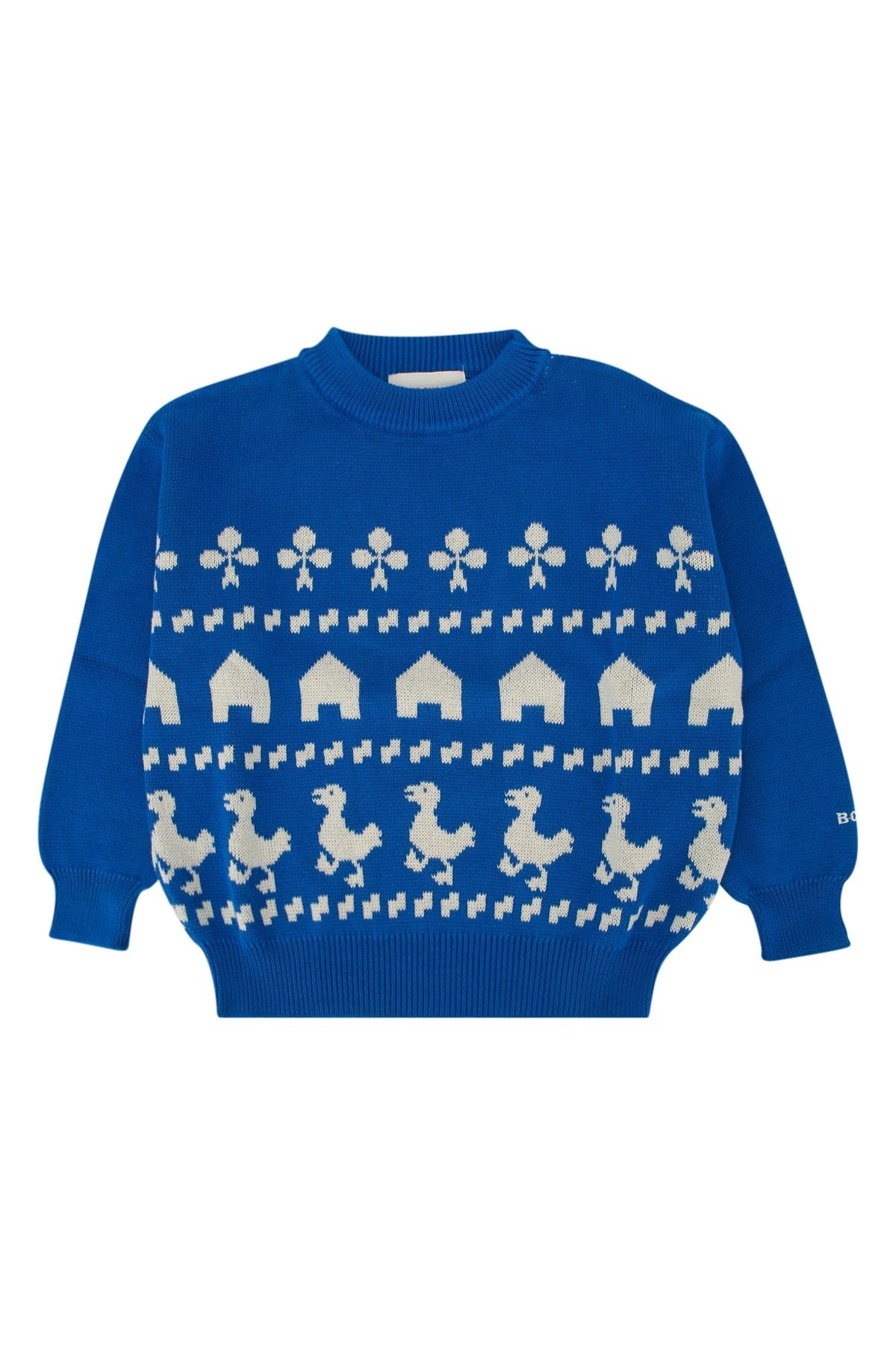 Bobo Choses Jacquard Sweatshirt — Blue by Bobo Choses