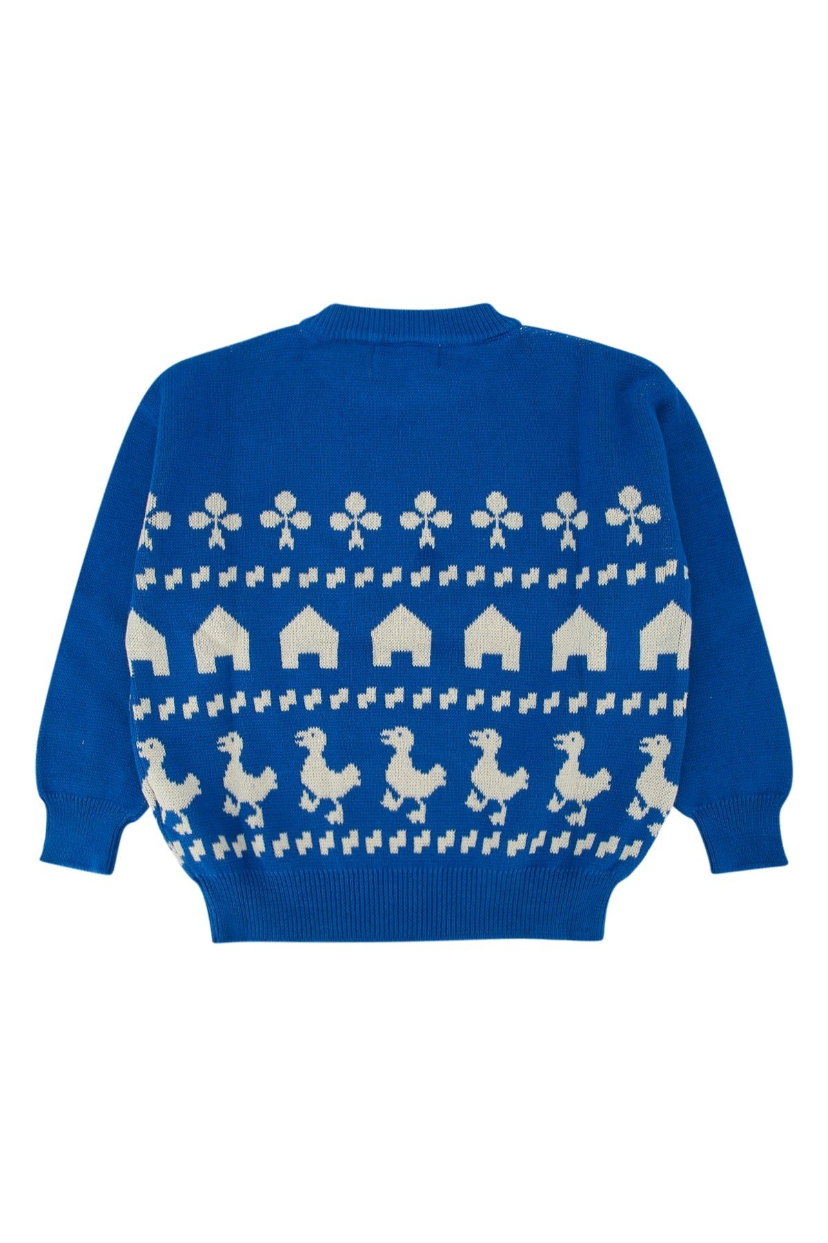 Bobo Choses Jacquard Sweatshirt — Blue, view 2