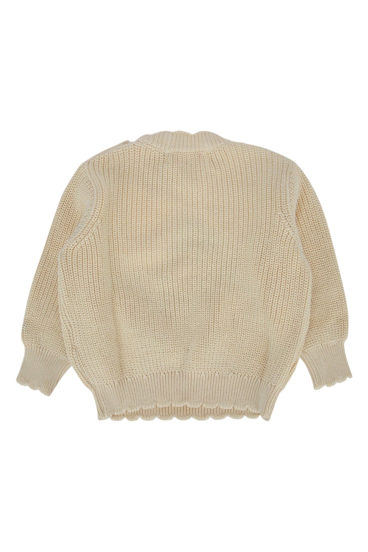 Bobo Choses Daisy Sweater — Beige, view 2